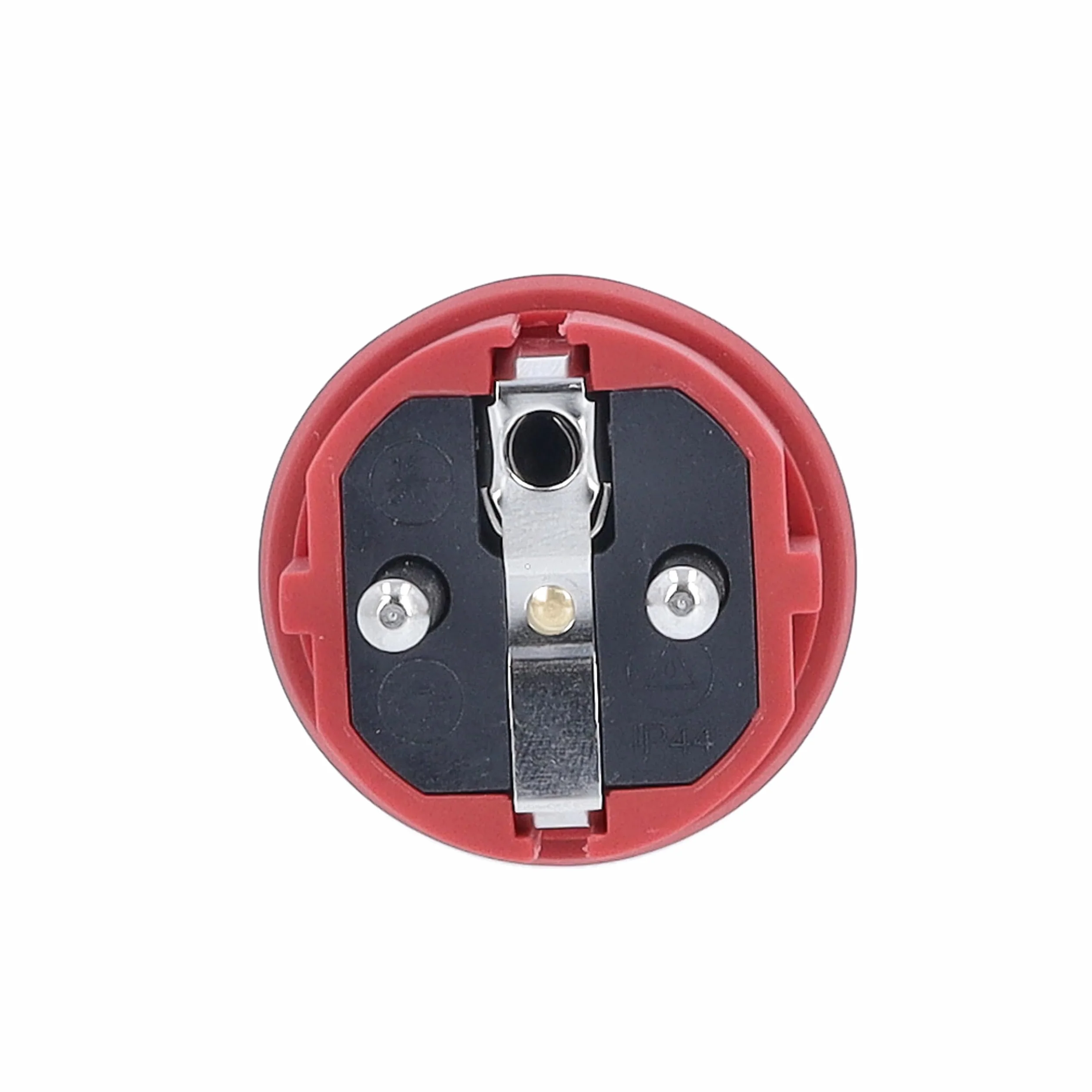 Schwabe Wtyczka z zestykiem ochronnym czerwona 230V 16A IP44 gumowa wtyczka zasilająca do przewodów 2,5 mm²