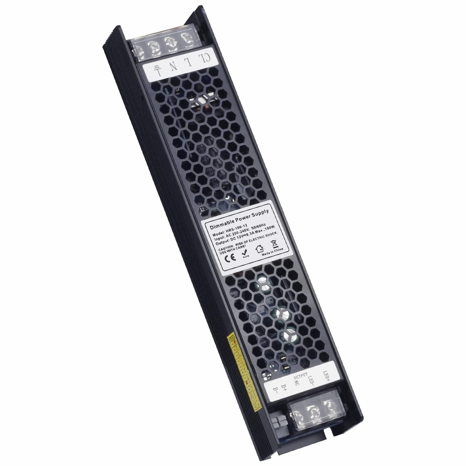 Sterownik LED ściemniany 12V 100W IP20 TRIAC 0-10V zasilacz AC DC