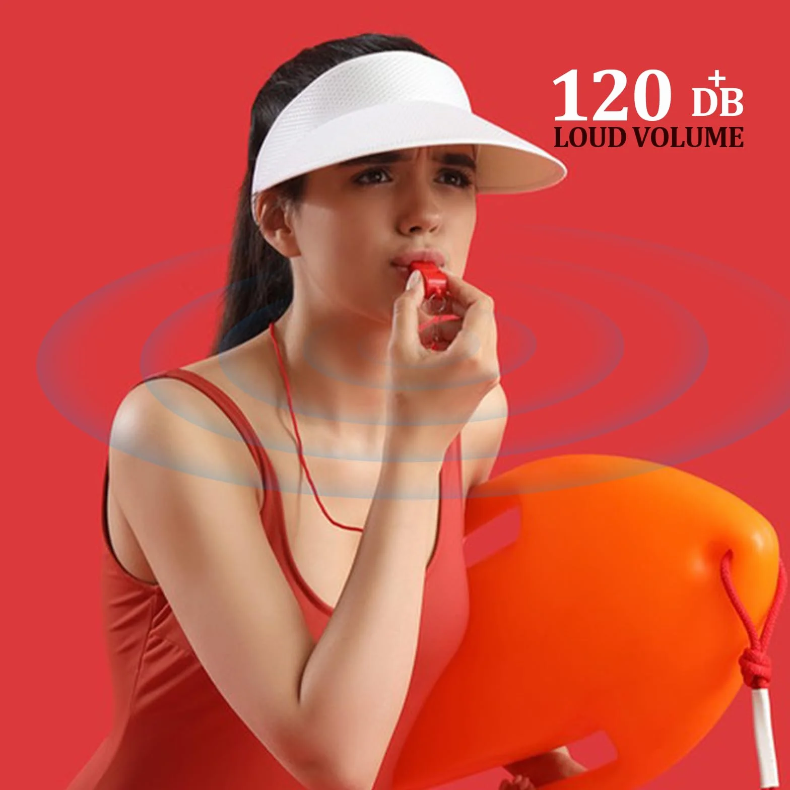 Gwizdek Czerwony, 2 Pakiety Gwizdki dla Trenerów, Plastikowe Gwizdki Trenerskie z Smyczą, Głośny Czysty Wyraźny Gwizdek Sędziowski, Gwizdek Awaryjny dla Nauczycieli, Policji, Urzędników