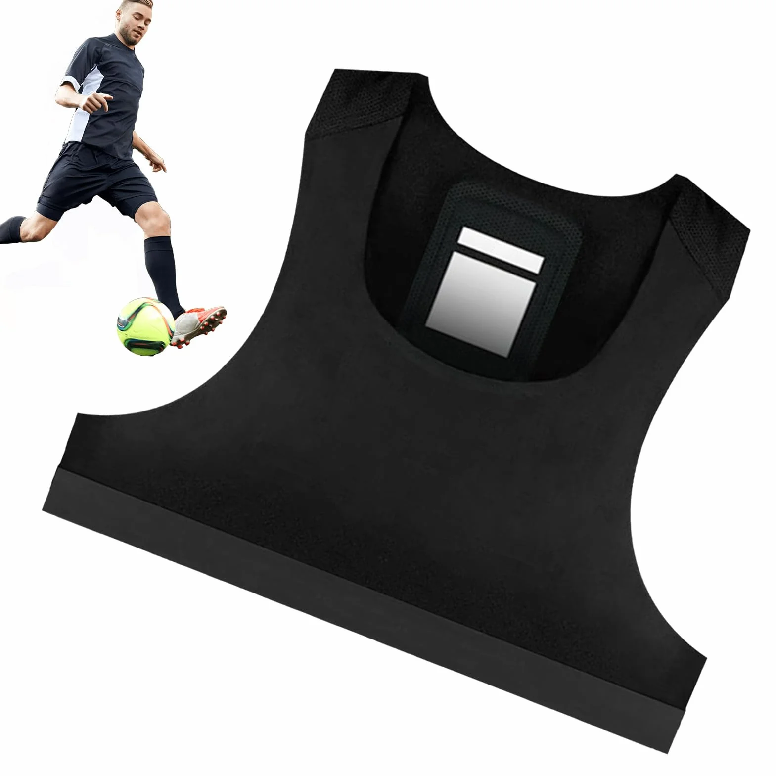 Piłka nożna GPS Tracker kamizelka - kamizelka piłkarska fitness tank top | kamizelka piłkarska piłka nożna kamizelka treningowa, oddychająca kamizelka sportowa dla mężczyzn kobiet piłka nożna
