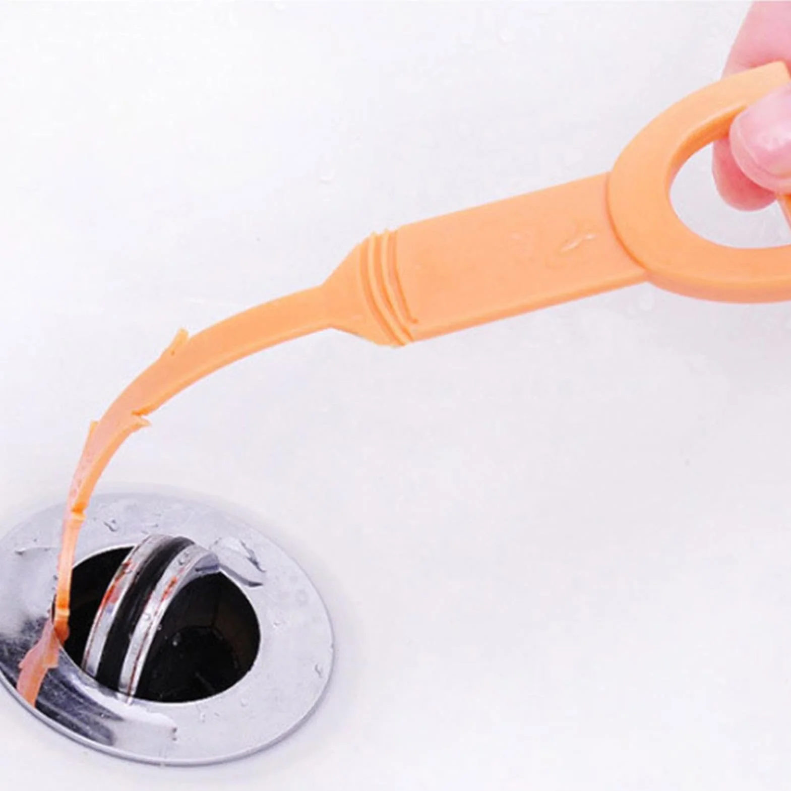 Hair Drain Remover Tool - 21 Inch Clog Snake | Flexible Hair and Debris Unblocker for Kitchen Bathroom Tub Toilet Sewer, Robust Drain Cleaning Tool for Home Plumbing, 51x5.5x0.5cm