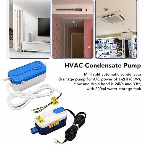Pompa Kondensatu HVAC QS24B 1-2HP 8KW Automatyczny Spust 3W do Klimatyzatora Osuszacza Pieca