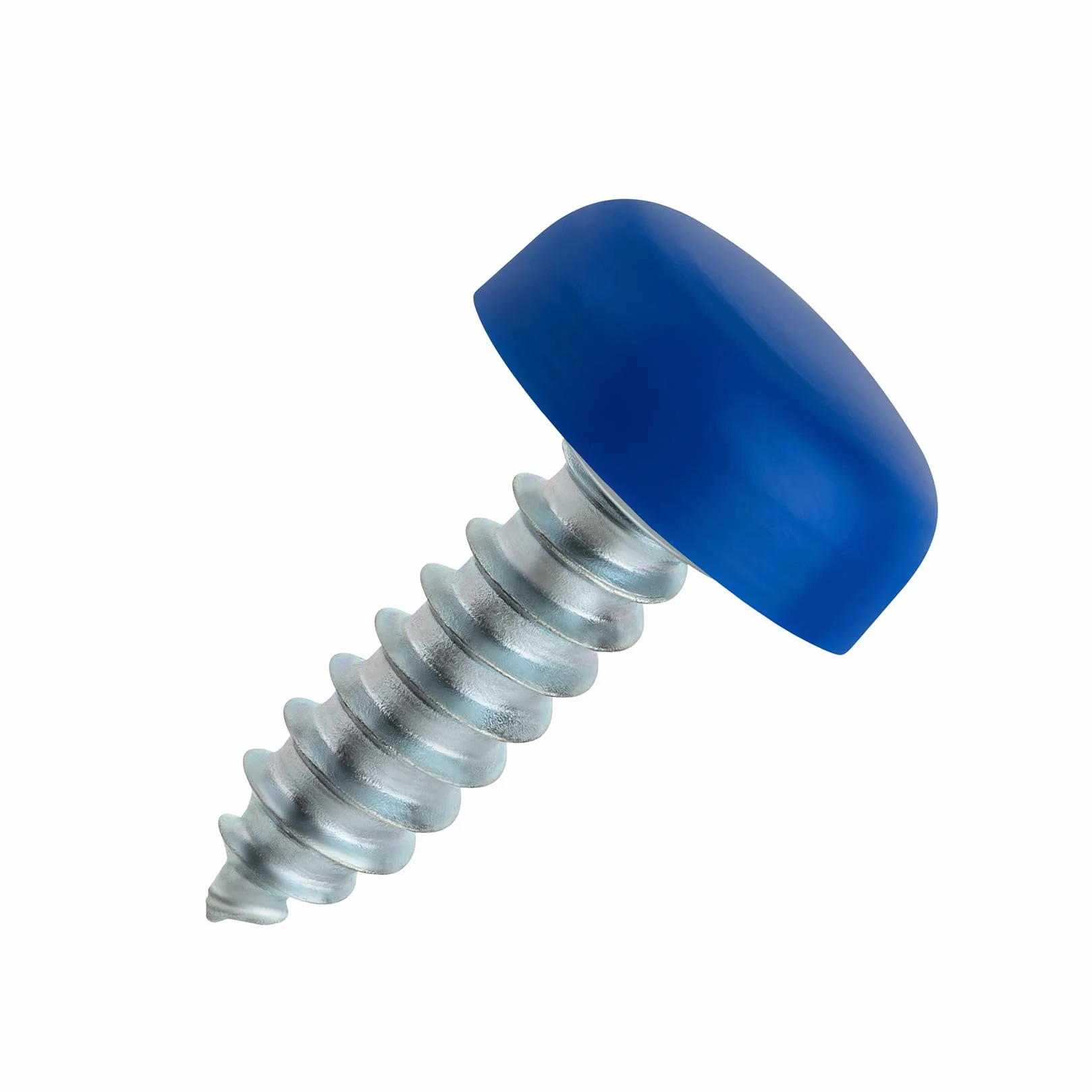 Zestaw 4 śrub do tablicy rejestracyjnej 4,8 x 16 mm z zaślepkami mocowanie