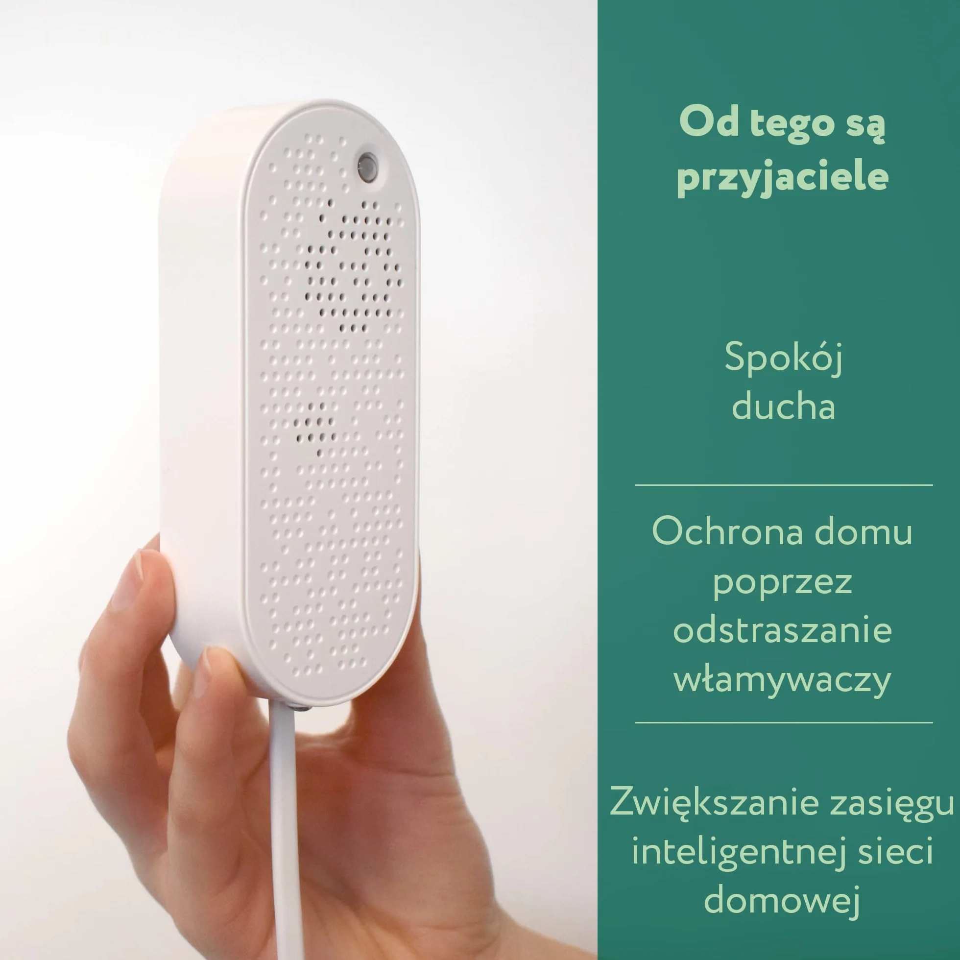Frient Smart Siren Inteligentny Domowy System Alarmowy 90 dBm Zigbee Przedłużacz zasięgu Kompatybilny SmartThings Home Assistant Homey