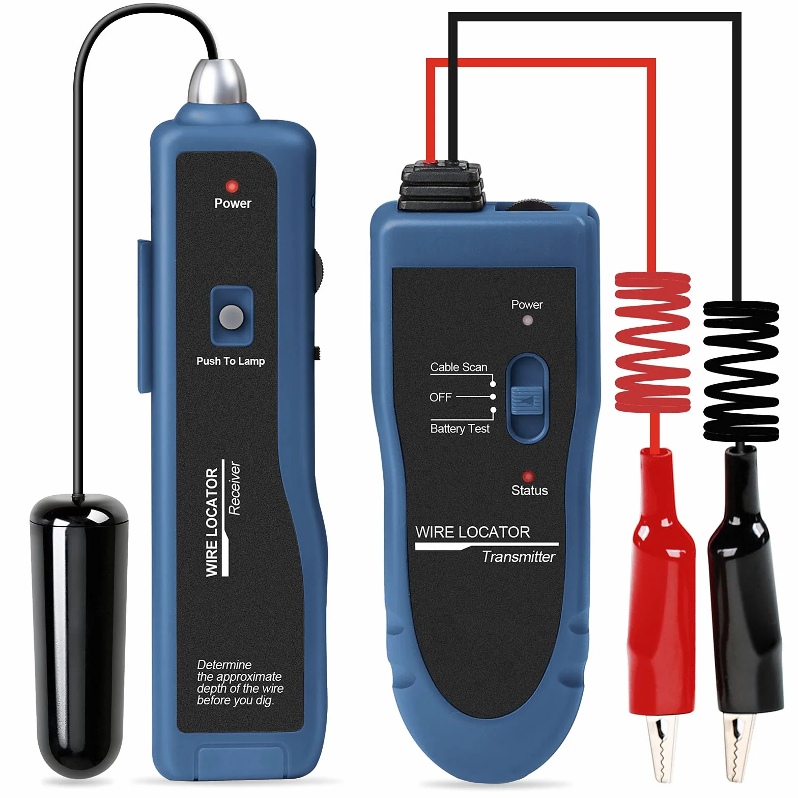 F02 Pro wykrywacz przewodów, podziemny, z akumulatorem 1100 mAh
