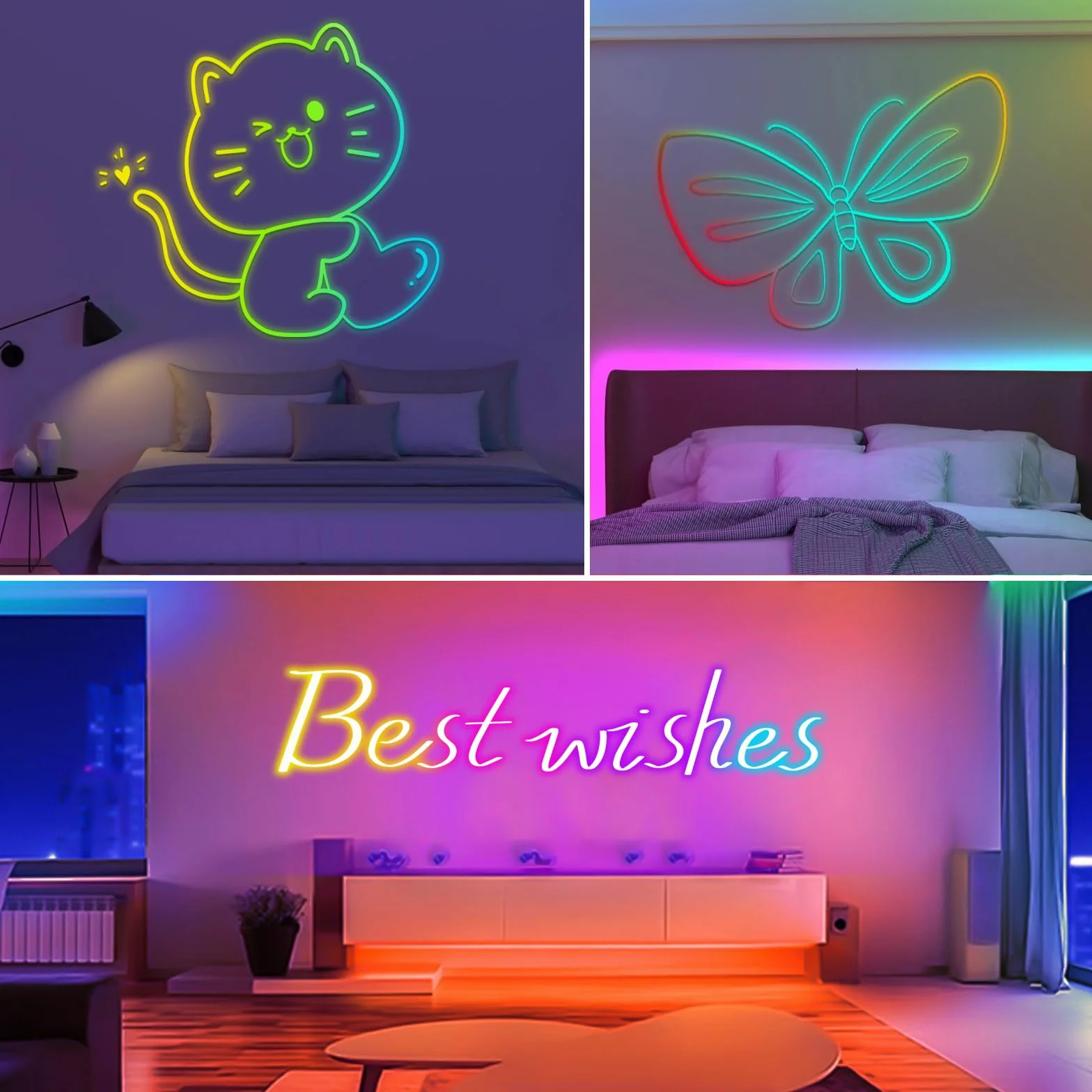 Neonowa taśma LED wodoszczelna IP67 USB 5V RGB z pilotem zdalnego sterowania