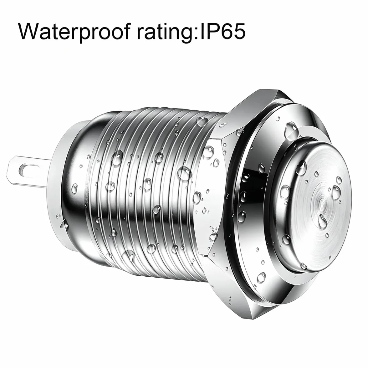 Gebildet Wodoodporny Przycisk ze Stali Nierdzewnej 12mm 2A 12V/24V/125V/250V