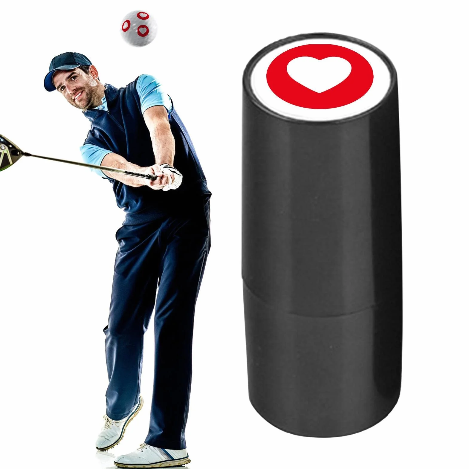 Szablon do oznaczania piłek golfowych, indywidualny stempel do oznaczania piłek golfowych, przenośny, szybkoschnący znacznik kulkowy, spersonalizowany znacznik do piłek golfowych, marker do