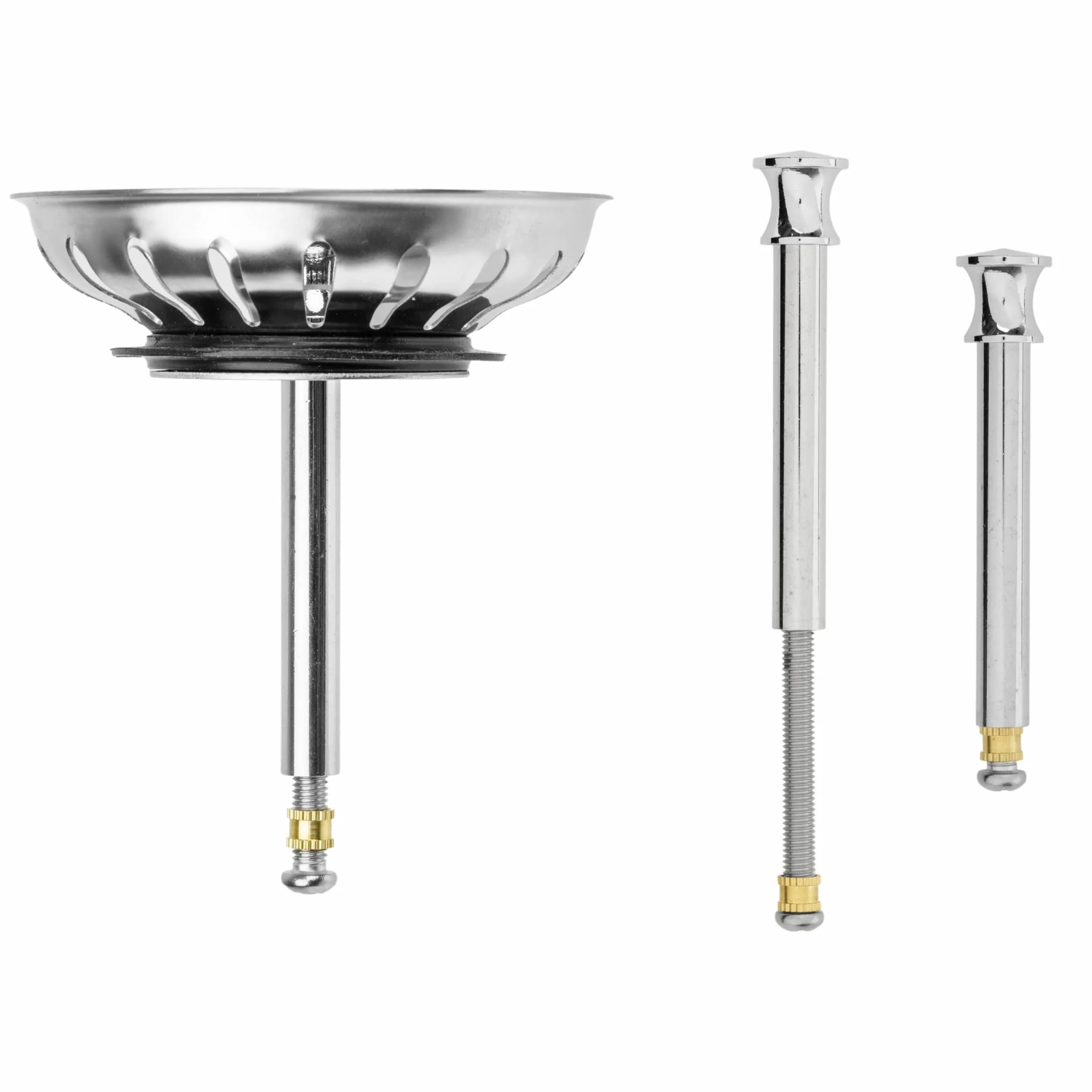 Koszyk sitka do zlewu kuchennego Ø 79 mm zamiennik 119146 Blanco 3,5" 18-szczelinowy króciec mimośrodowy 52-97 mm trzpień Ø 8 mm