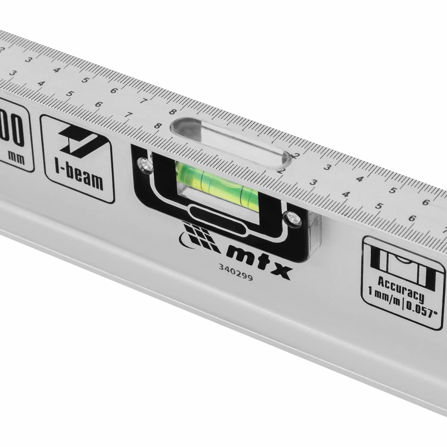 Poziomica aluminiowa 100 cm 3 libelki MTX