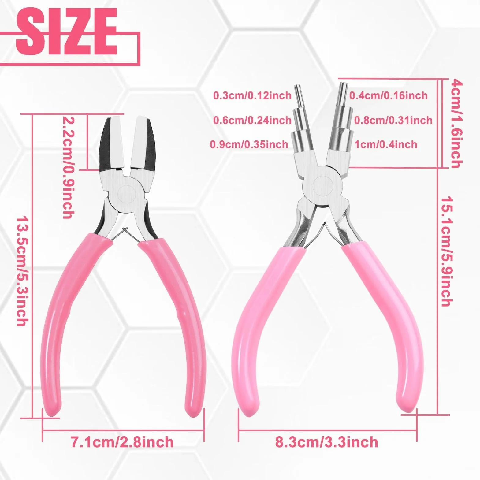 LEONTOOL szczypce do wyrobu biżuterii 6 w 1 z miękkimi szczękami 3-10 mm
