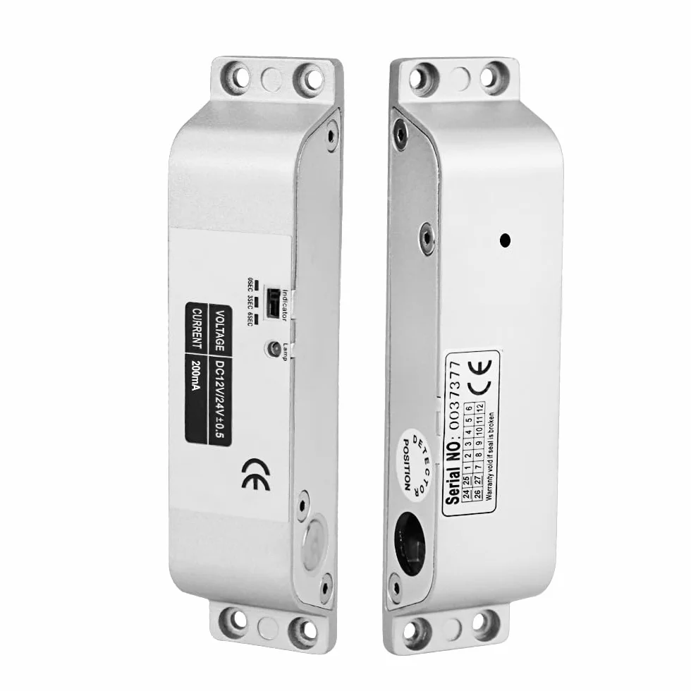 LIBO Elektryczny zamek śrubowy DC 12 V Fail Safe NC