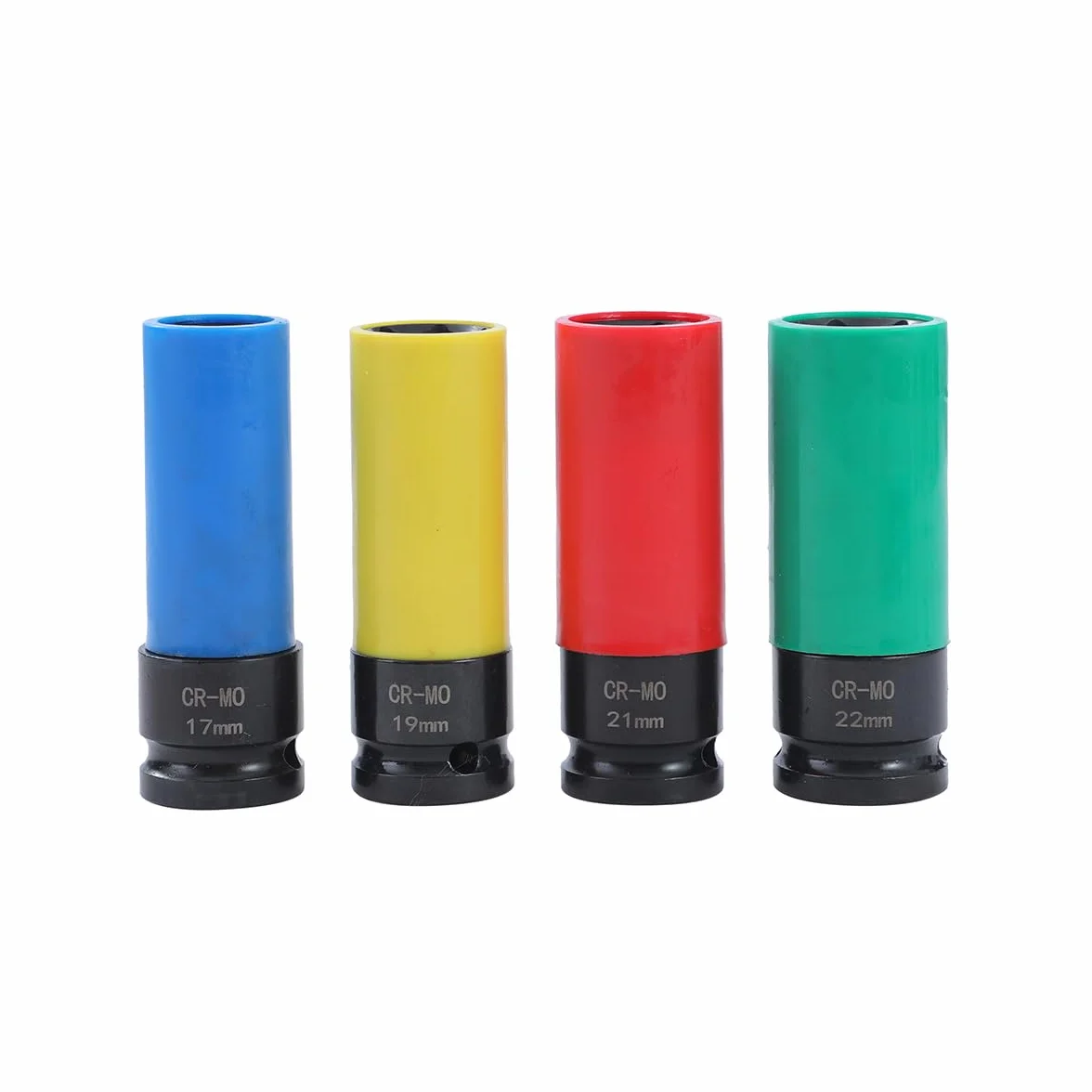 KATSU 1/2 Inch Drive Wheel Protector Impact Deep Socket Set 17mm 19mm 21mm 22mm 4 szt