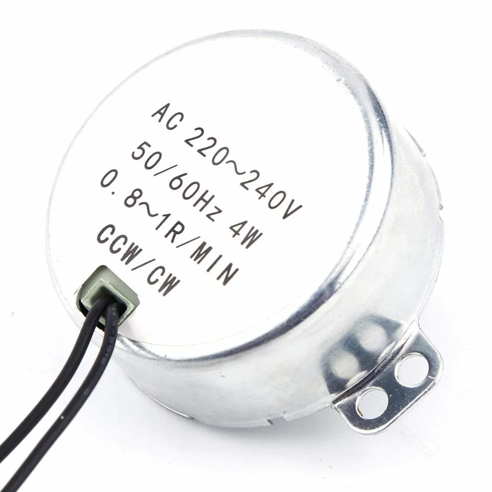 Silnik synchroniczny prądu przemiennego 220-240 V CW/CCW 0,8-1 obr./min 4 W