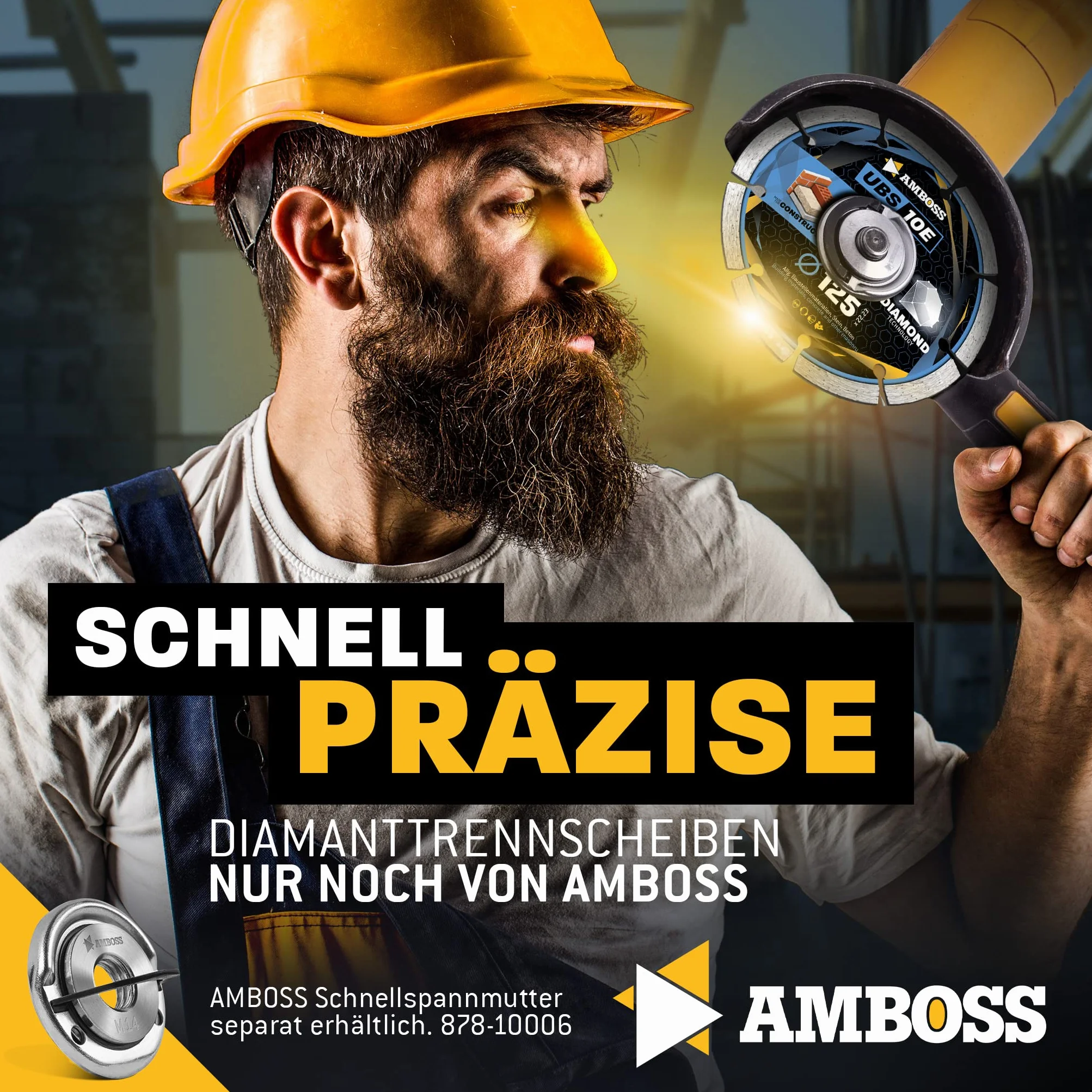 Amboss diamentowa tarcza do cięcia UBS 10E 230 mm x 22,23 mm beton