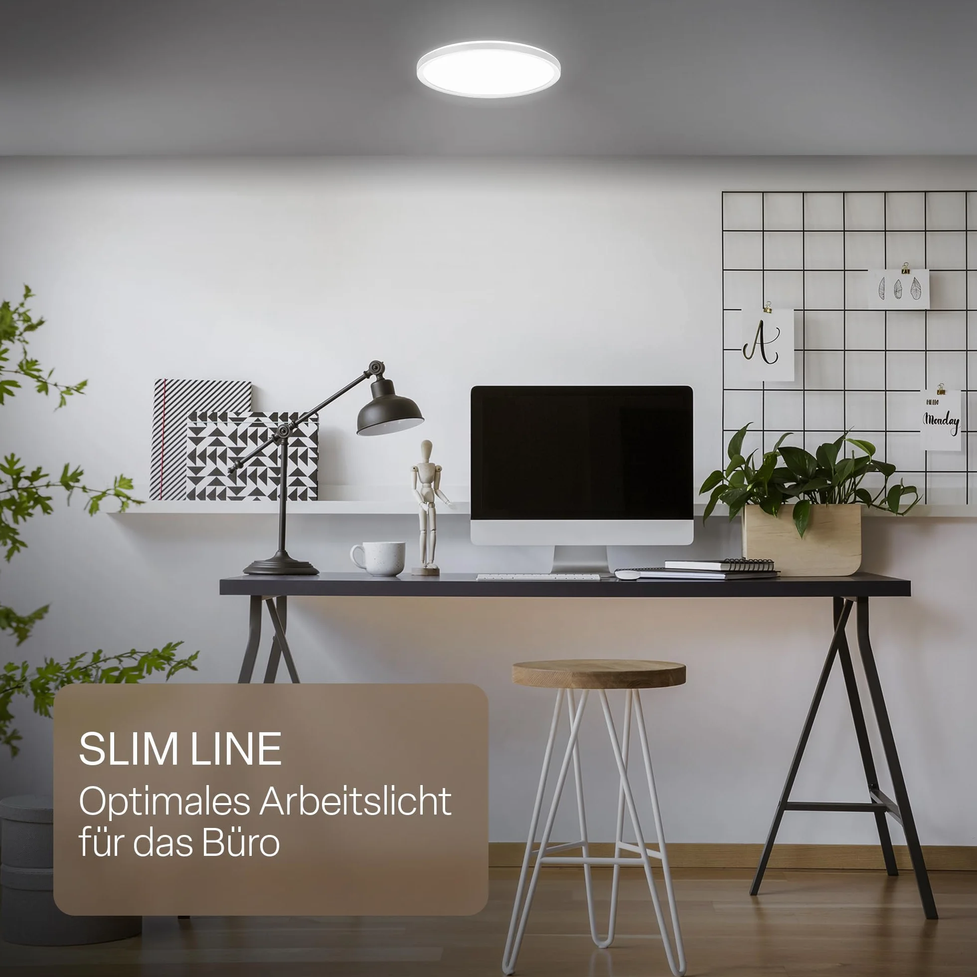Panel LED B.K.Licht IP44 Lampa Sufitowa 29x3 cm Biały