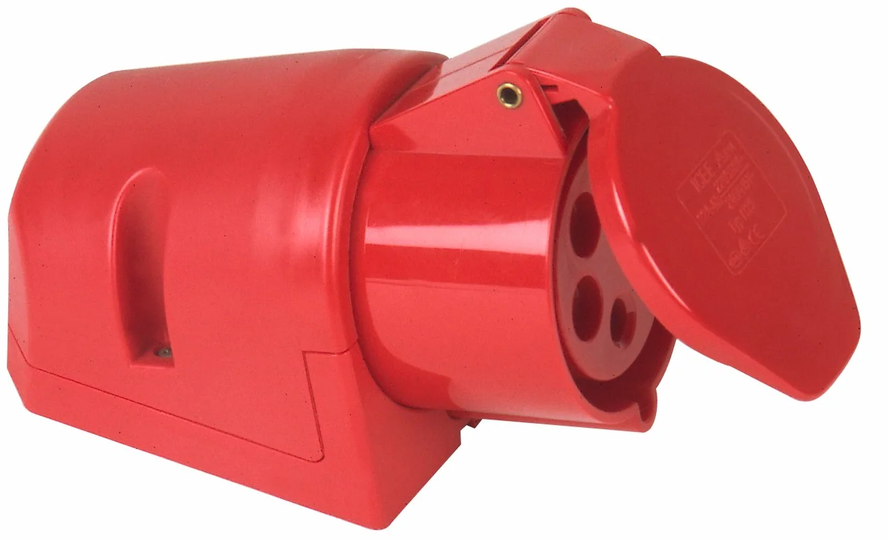 PCE Gniazdo wtykowe CEE 32A, 5-biegunowe, montaż natynkowy, IP 44