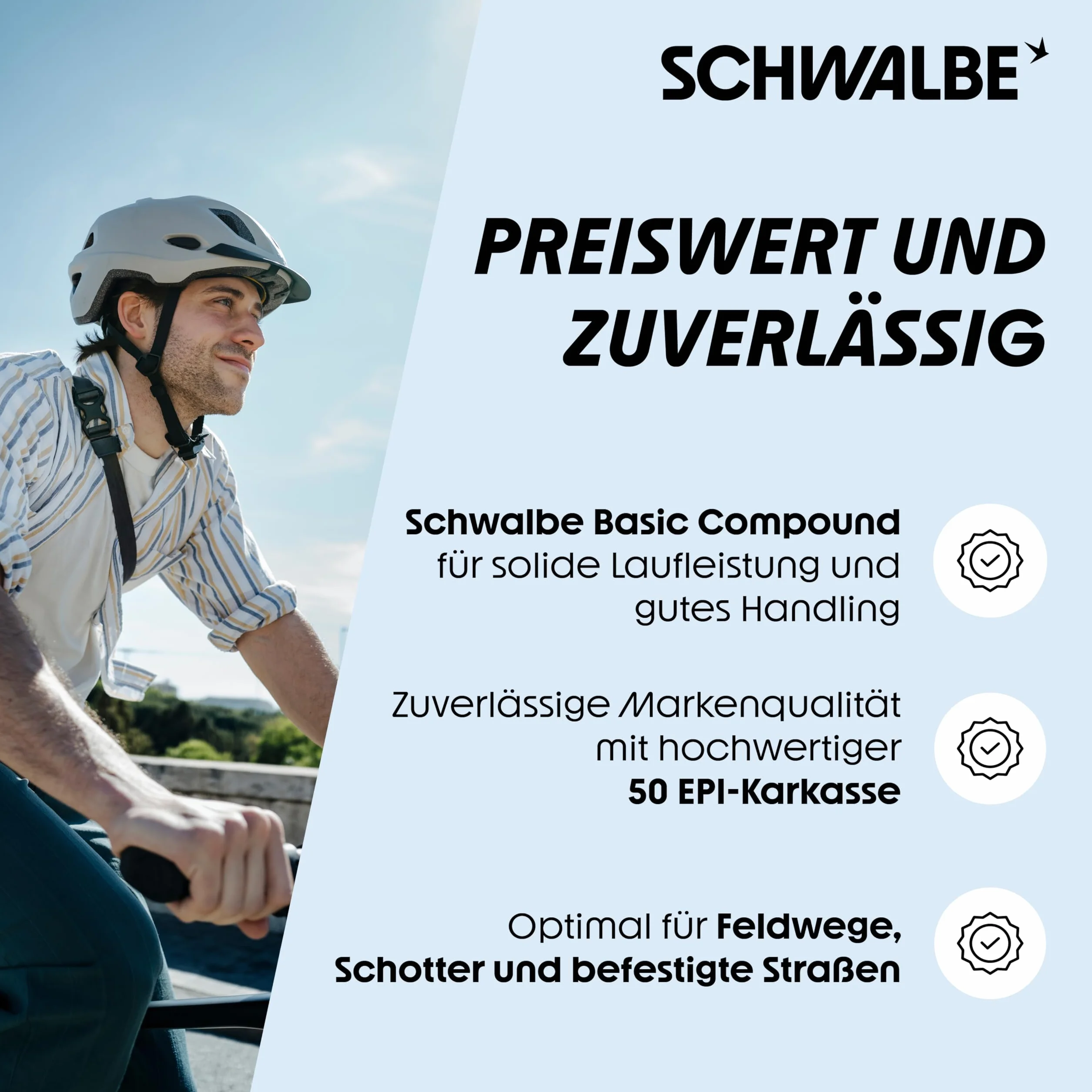 Schwalbe 11101043, Land Cruiser K-Guard, TwinSkin Unisex Adulto, B/B, 42-622 HS450 SBC 50EPI