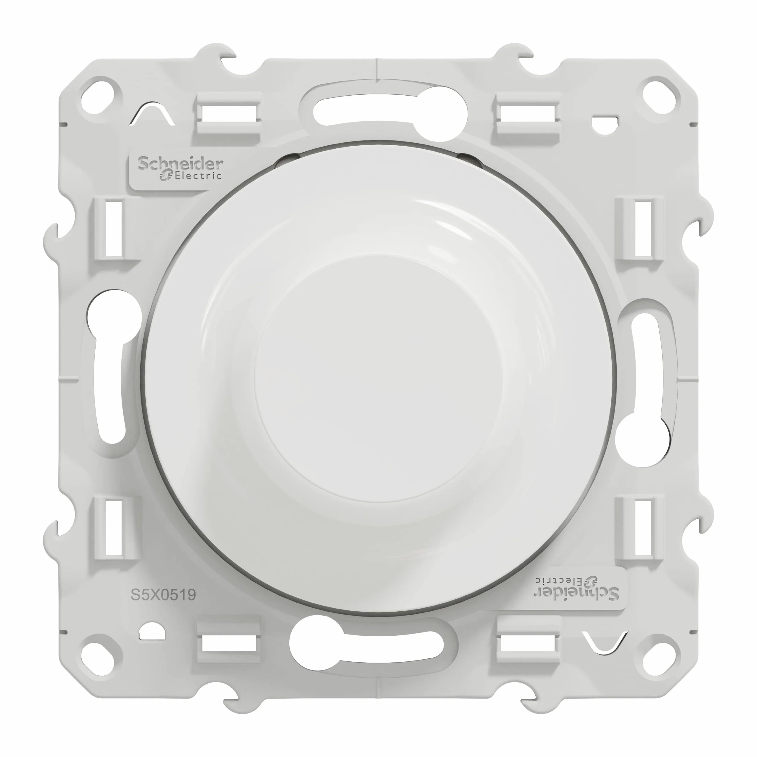 Schneider Electric - Odace - Uniwersalny 2 lub 3-żyłowy ściemniacz światła 3W 100W (Led) - Biały - S520519