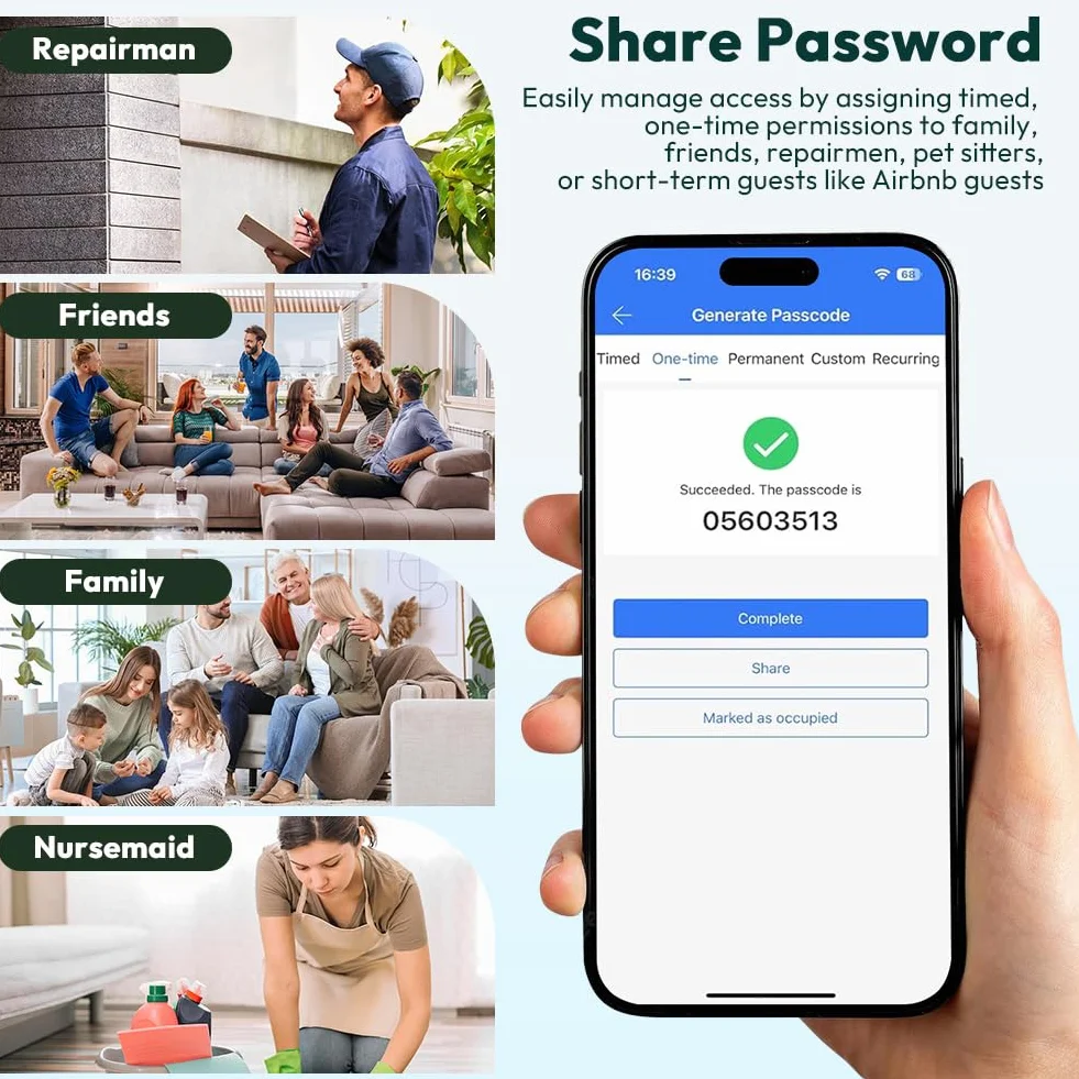 Inteligentny sejf na klucze Bluetooth TTLock kod PIN 12-cyfrowy zewnętrzny
