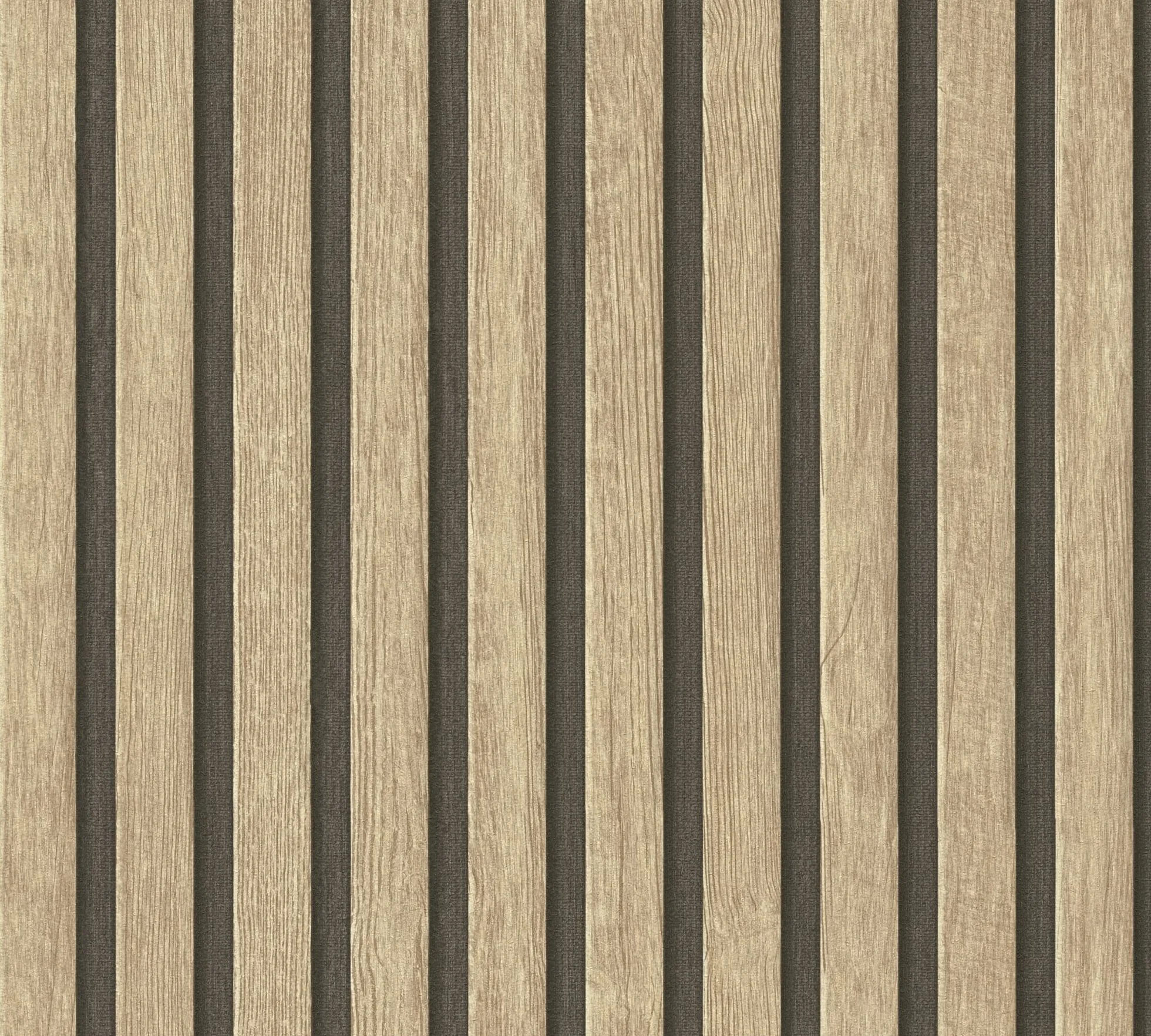 A.S. Création Tapeta o wyglądzie drewna beżowa brązowa PintWalls II 391091 panele akustyczne ściana drewniana 10,05 m x 0,53 m Made in Germany