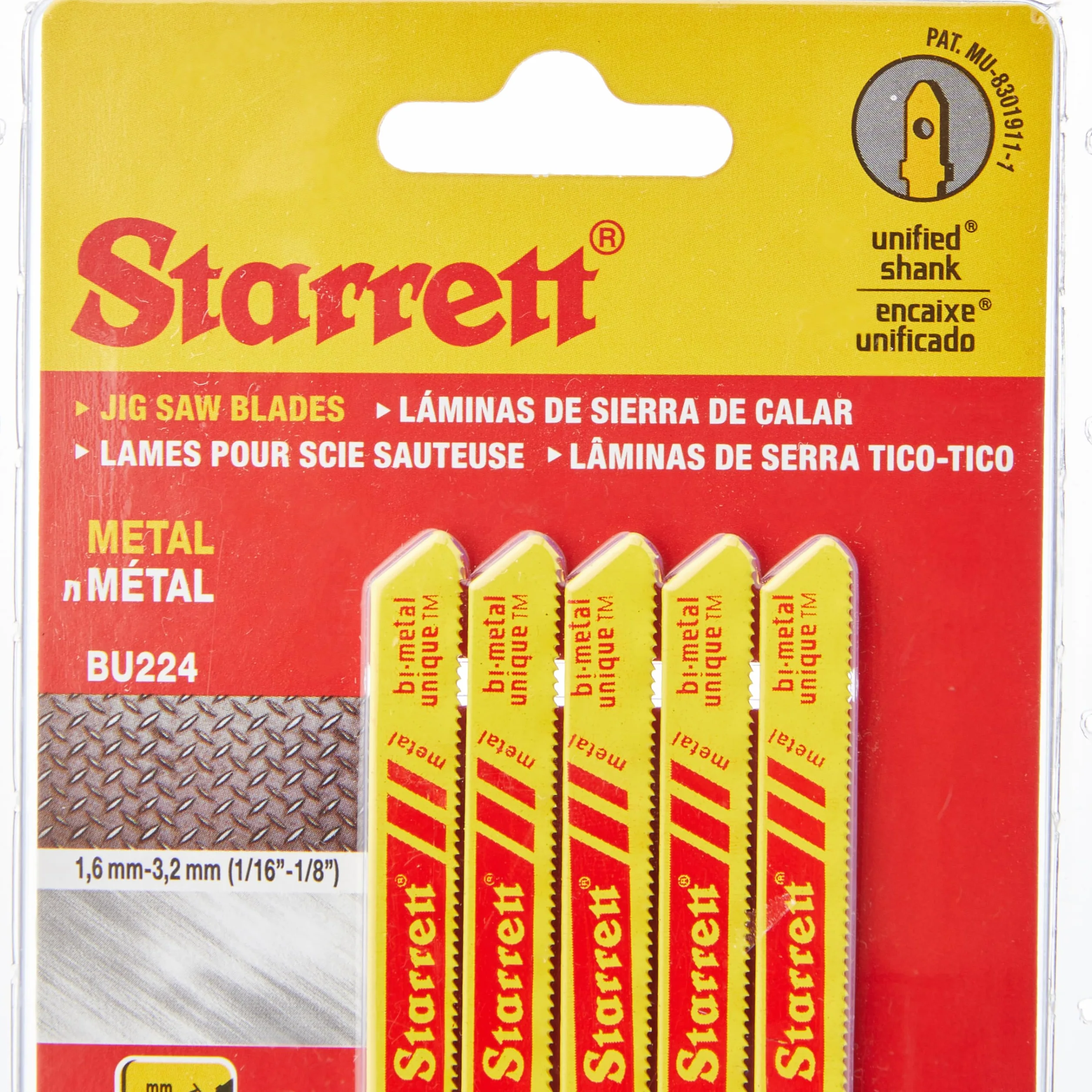 Starrett BU224 metalowe ostrze do cięcia wyrzynarki, 24 zęby na cal, 5 sztuk