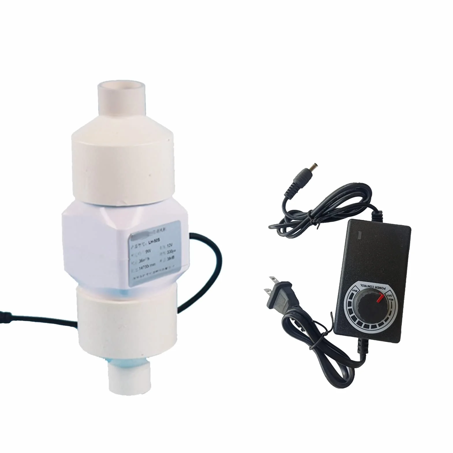 Wentylator Powietrza 12V DC 2-Calowy Kanałowy z Regulowanym Regulatorem Prędkości 50-20mm