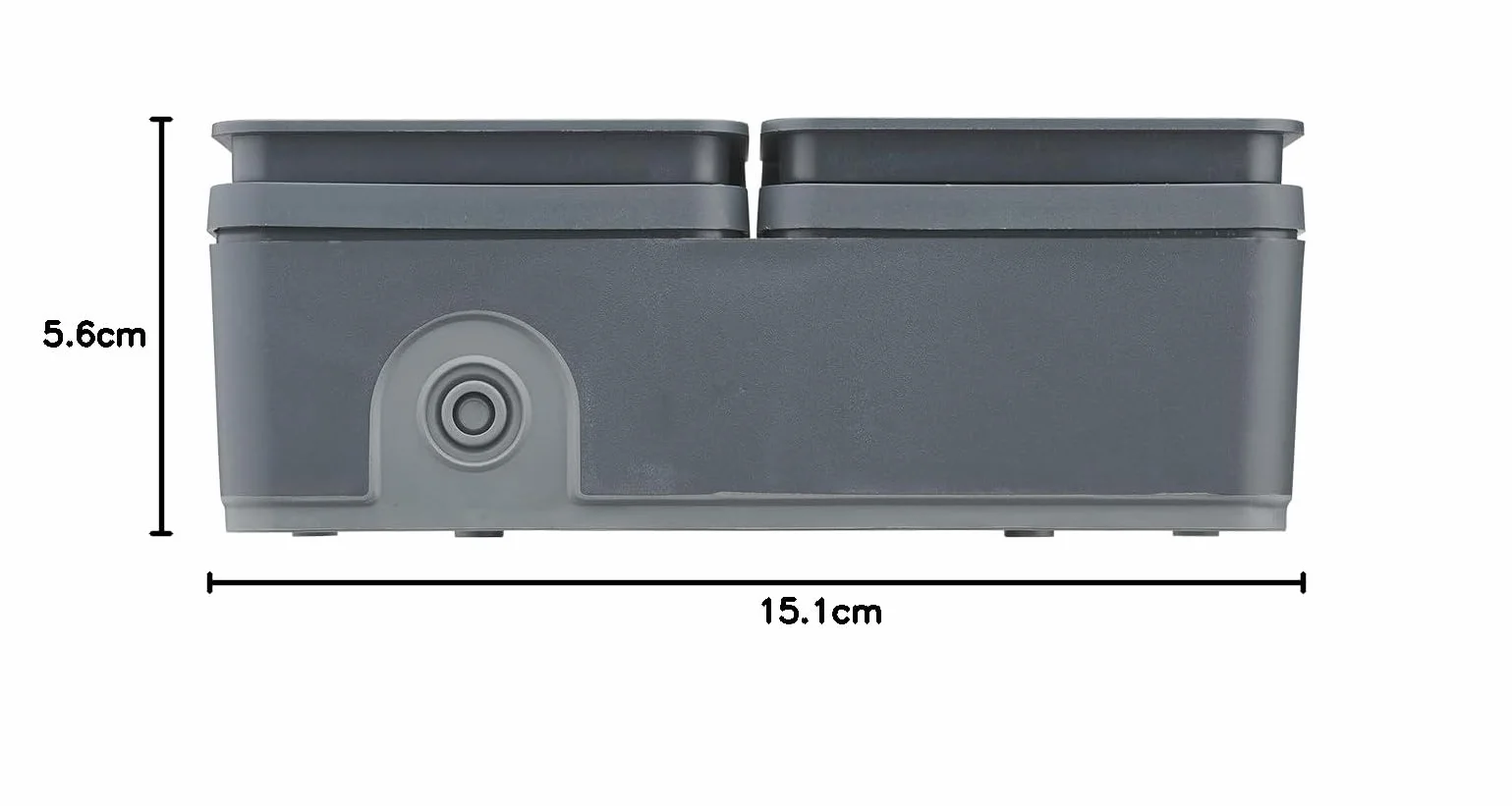 DEBFLEX 730421 Cyklone Gniazdo 2P+T Podwójne FR H IP55 Antracyt
