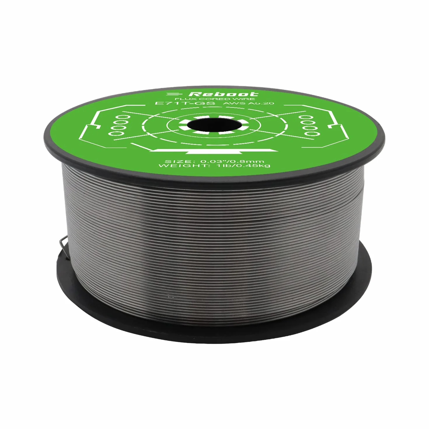 Reboot MIG drut rdzeniowy 0,8mm 0,5kg E71T-GS FCAW do spawania bezgazowego