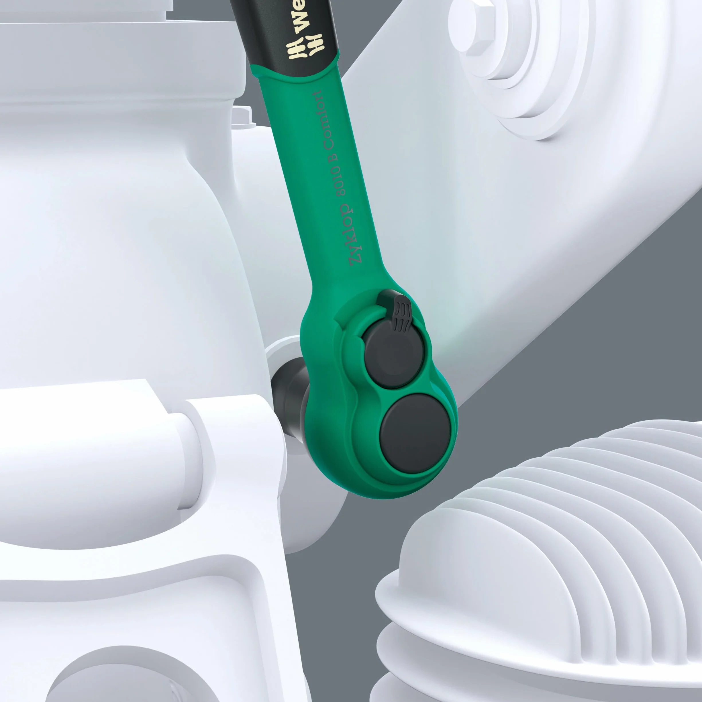 Wera Zyklop Comfort Zestaw Grzechotek 16 Elementów Czarny Zielony