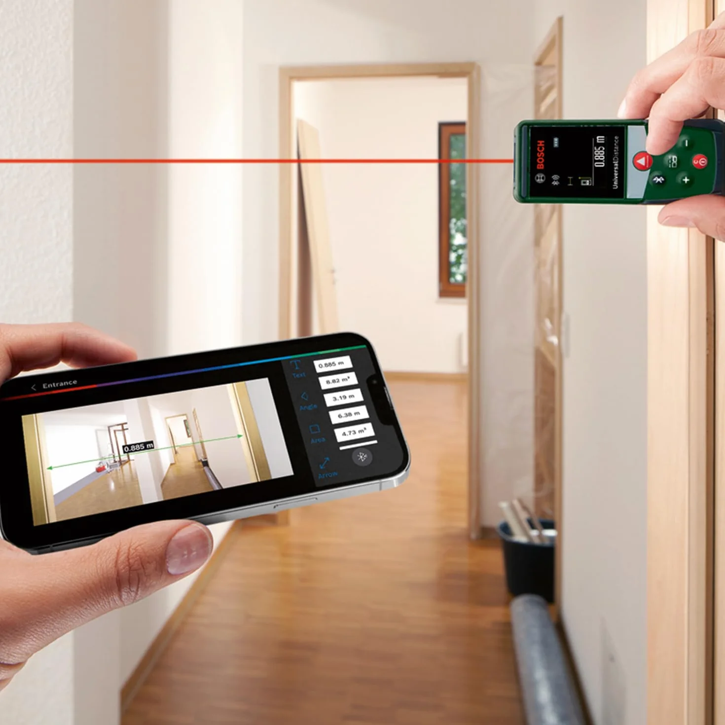 Bosch Dalmierz Laserowy UniversalDistance 40 C 40 m Bluetooth