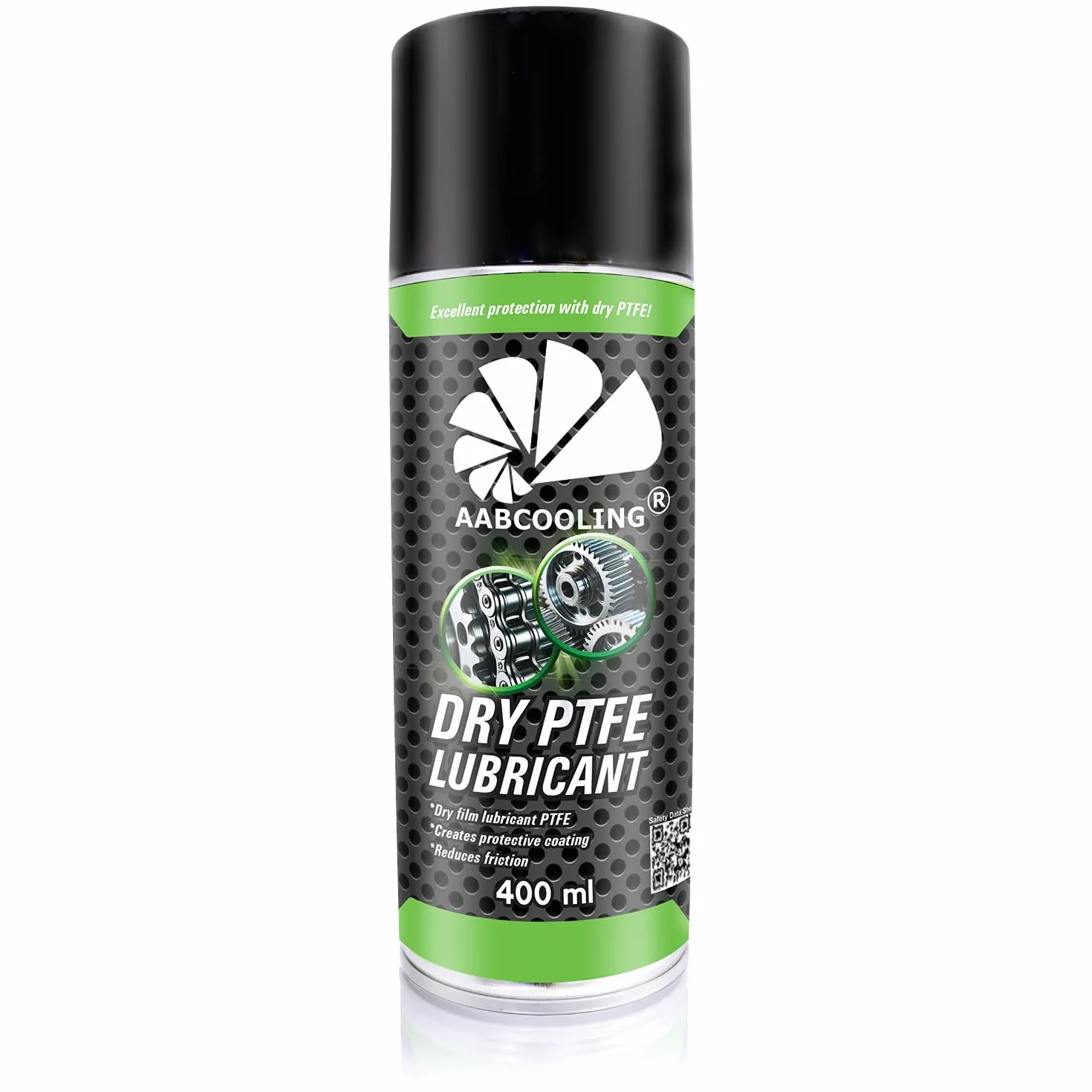 AABCOOLING Suchy Smar Teflonowy PTFE 400 ml – smar w sprayu do konserwacji roweru, łożysk, linek, kół pasowych