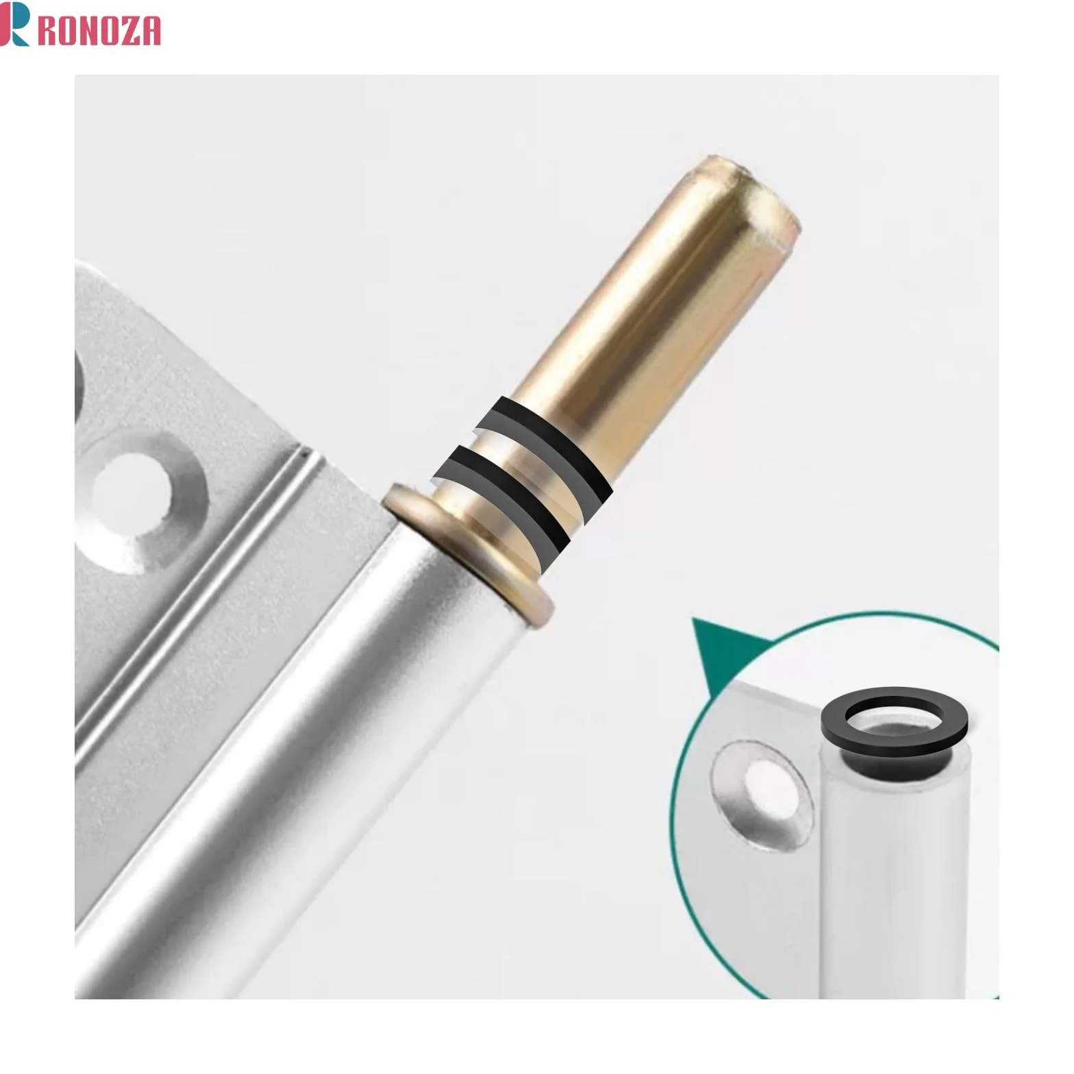 Ronoza 100 sztuk pierścieni mocujących do drzwi 10x15 mm 1,2 mm 0,5 mm