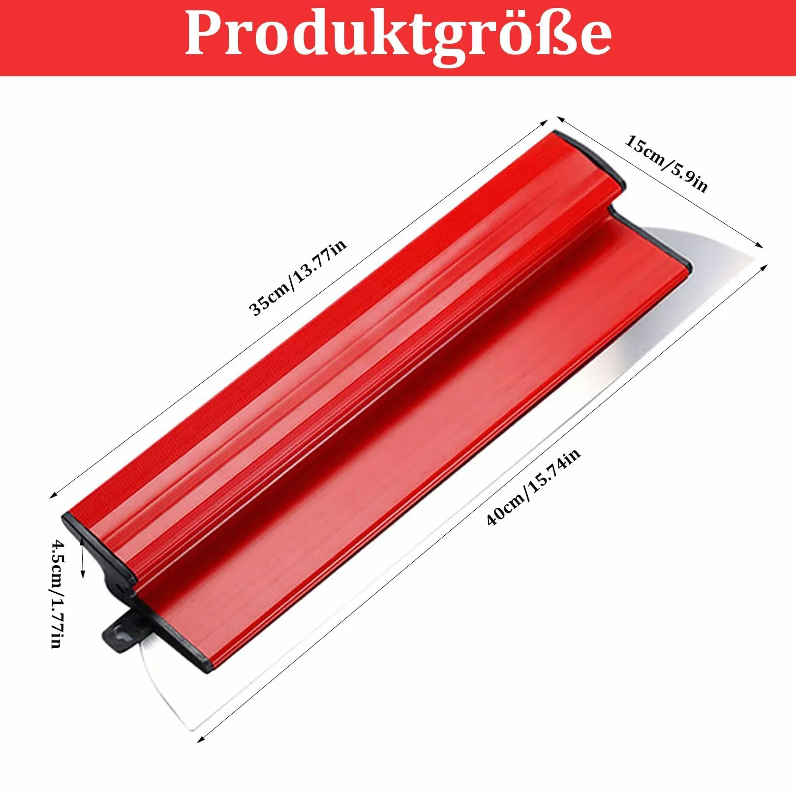 Prostownica do powlekania 40 cm, nóż do tynkowania ze stali nierdzewnej, narzędzie do suszenia ścianek działowych