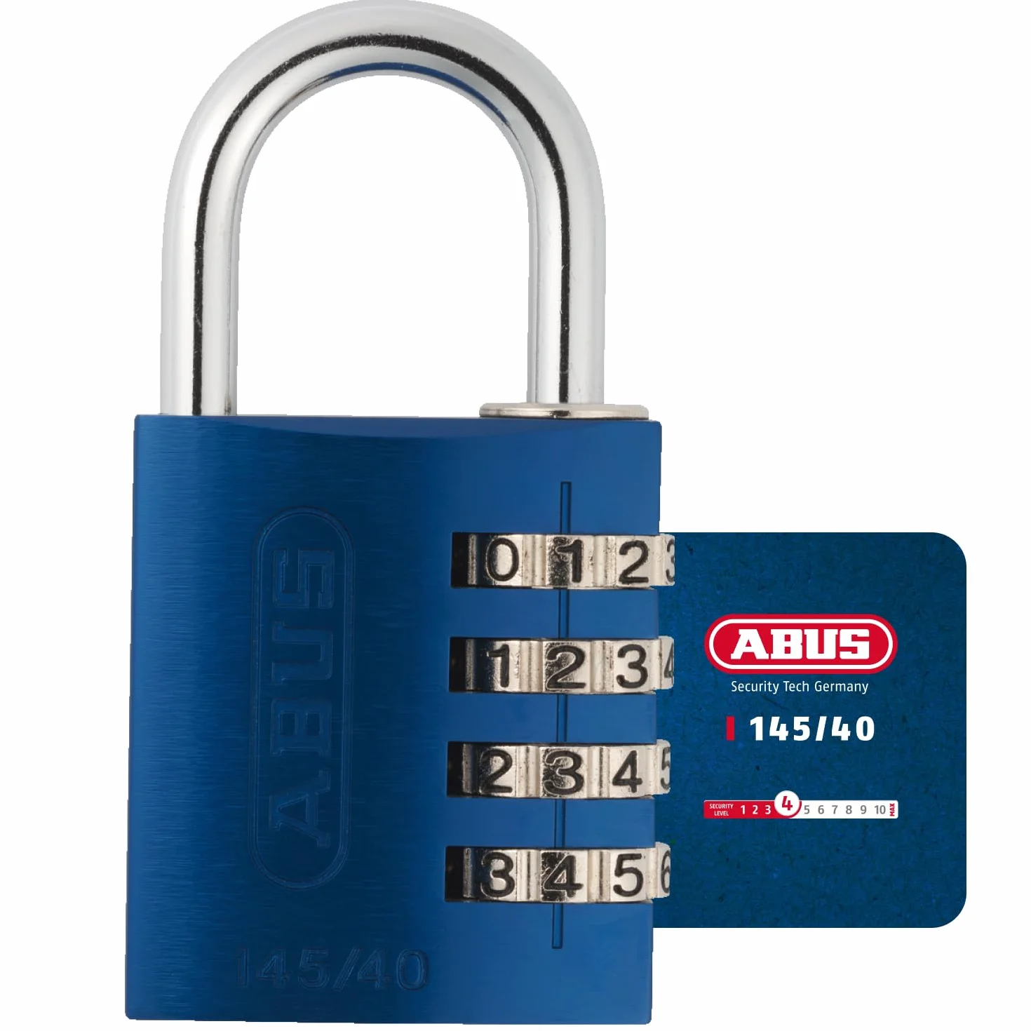 Abus Ab145/40 Kłódka z Zamkiem Szyfrowym Niebieski 2 x 5 x 10 cm