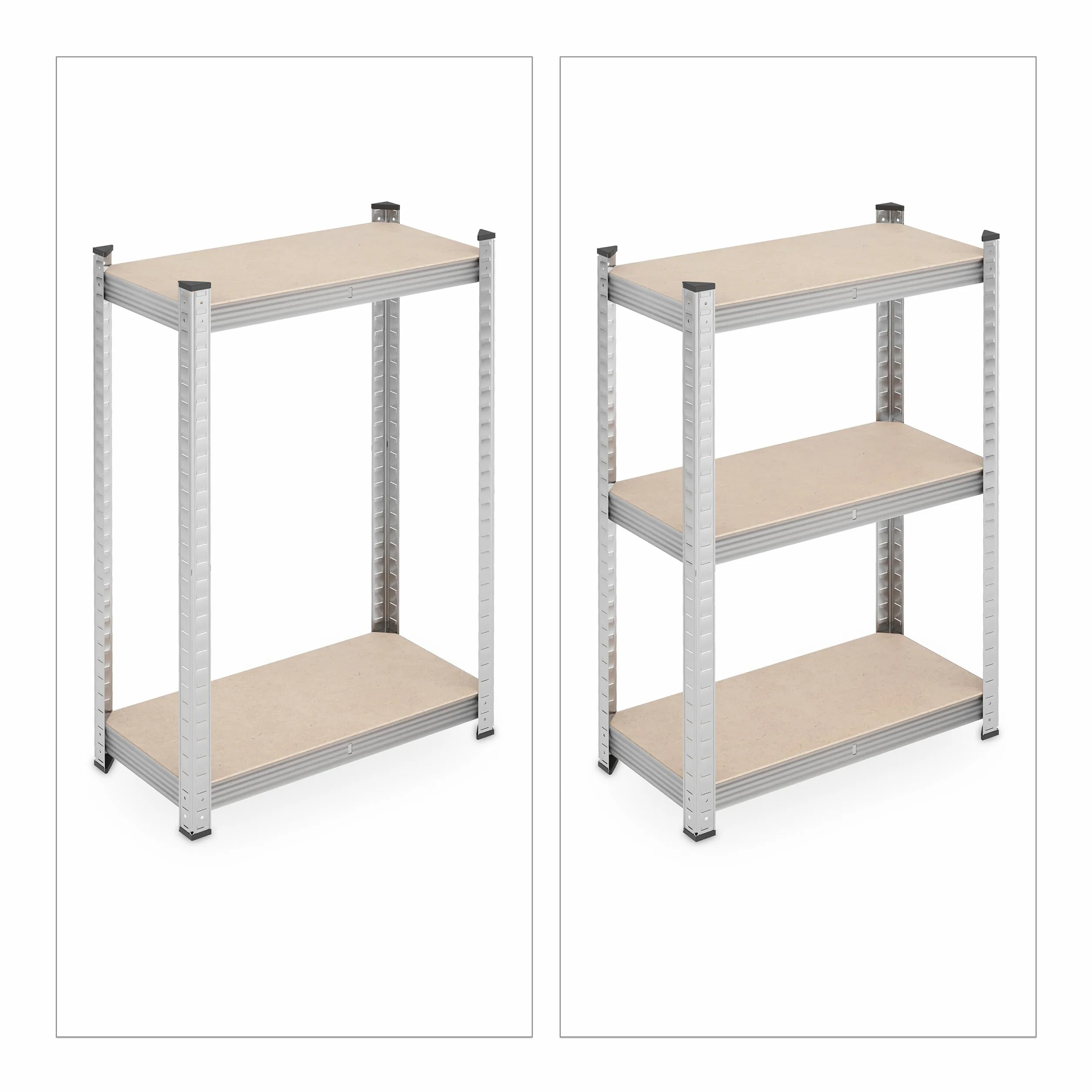 Relaxdays Regał magazynowy 180x60x30 cm 500 kg stal srebrny zestaw 2 sztuk