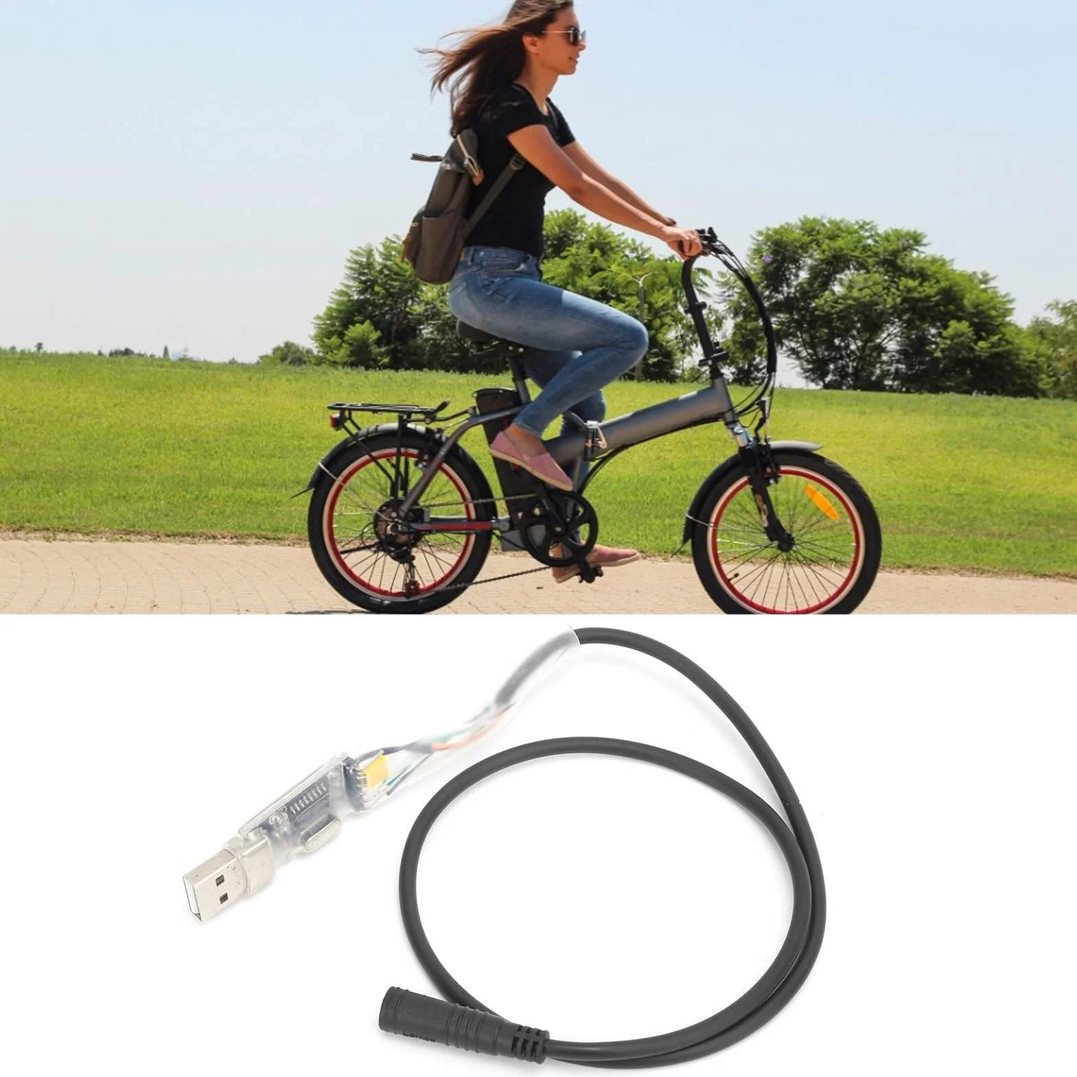 Kabel do Programowania Silnika Elektrycznego Roweru USB, Kabel do Programowania do Zestawu BBS01 BBS02 BBS03 BBSHD Silnik Typu Middrive