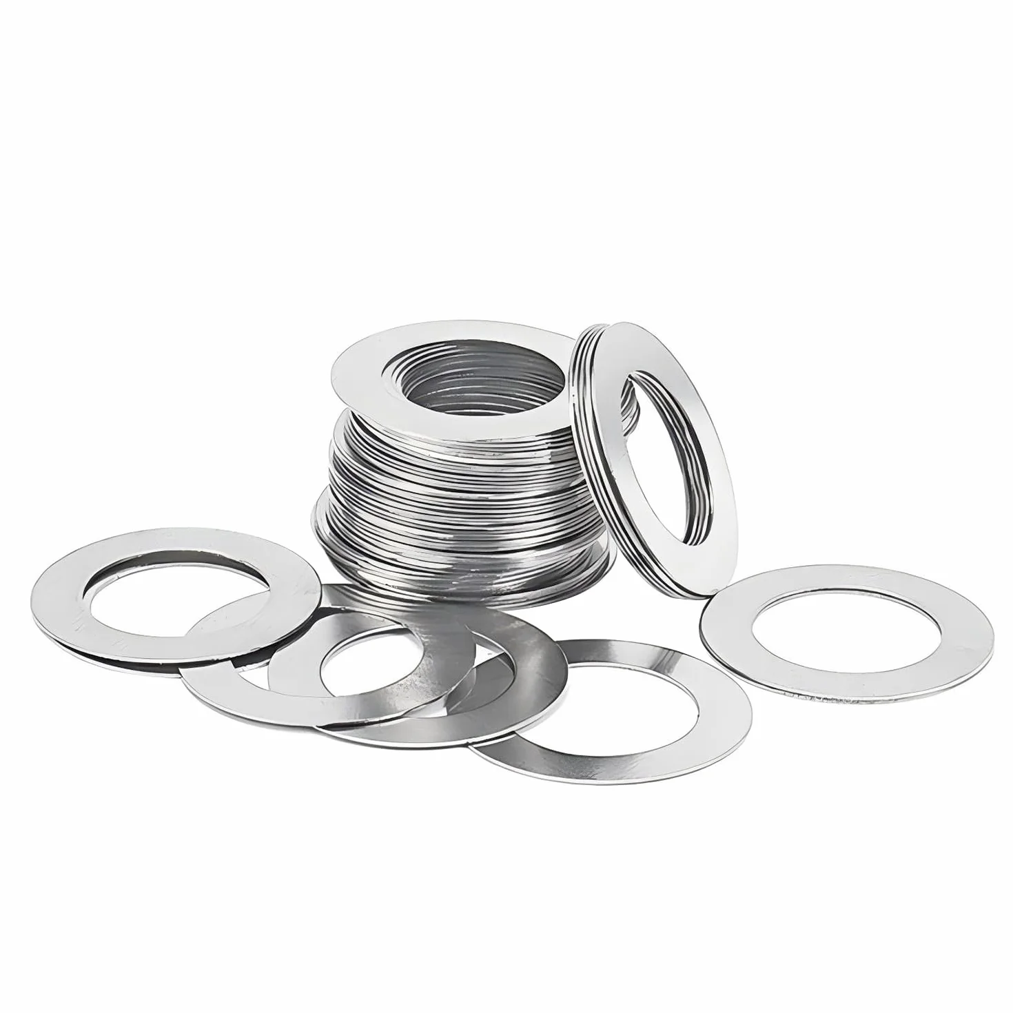 Podkładki ze stali nierdzewnej M10 płaskie 10x16x0.3mm 50 sztuk