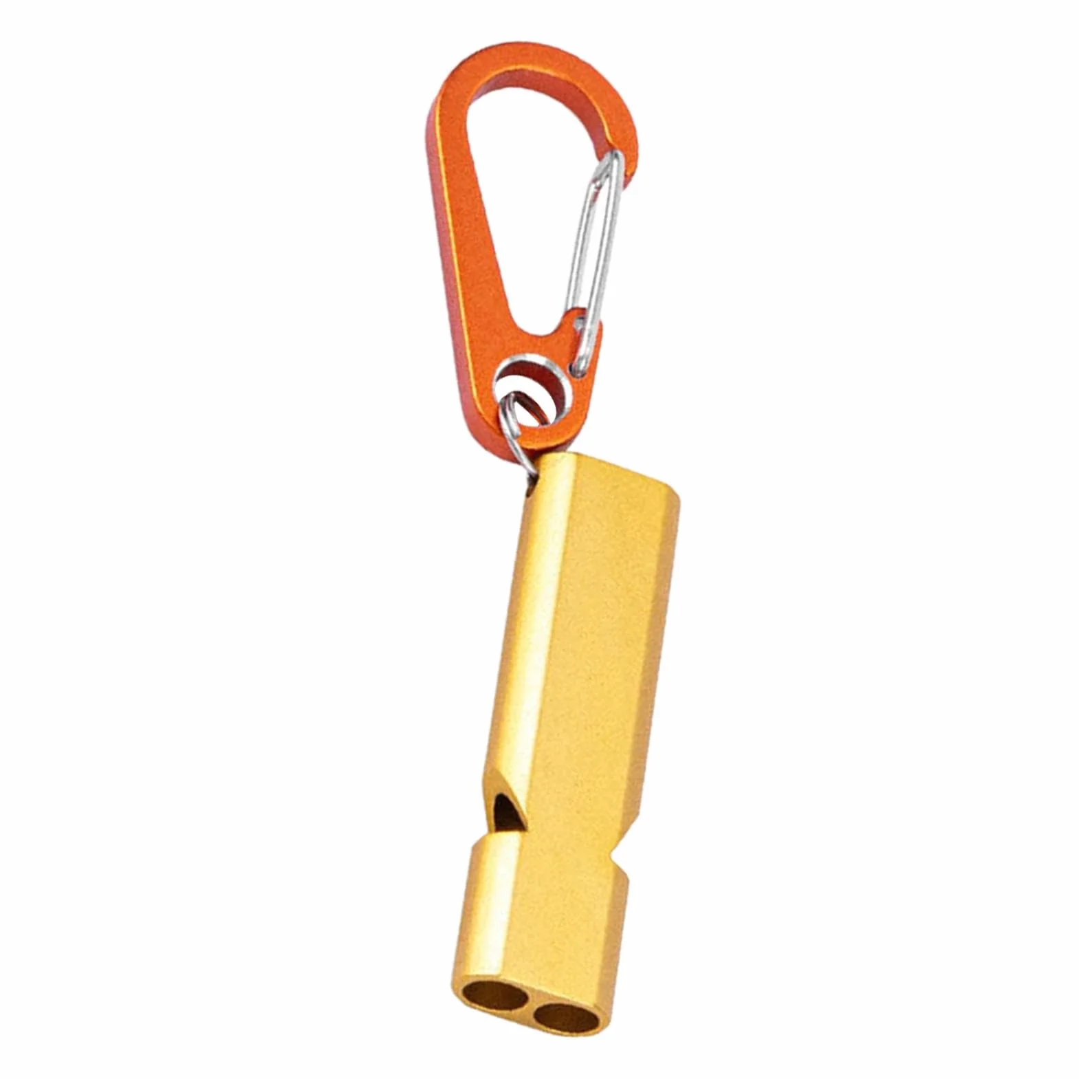 Outdoor Safety Whistle, Mountain Whistle, High Decibel Whistles, Compact Portable, Double Tube Safety Whistle for Hiking, Camping, Fishing, High Decibel, 5.3x1.4cm