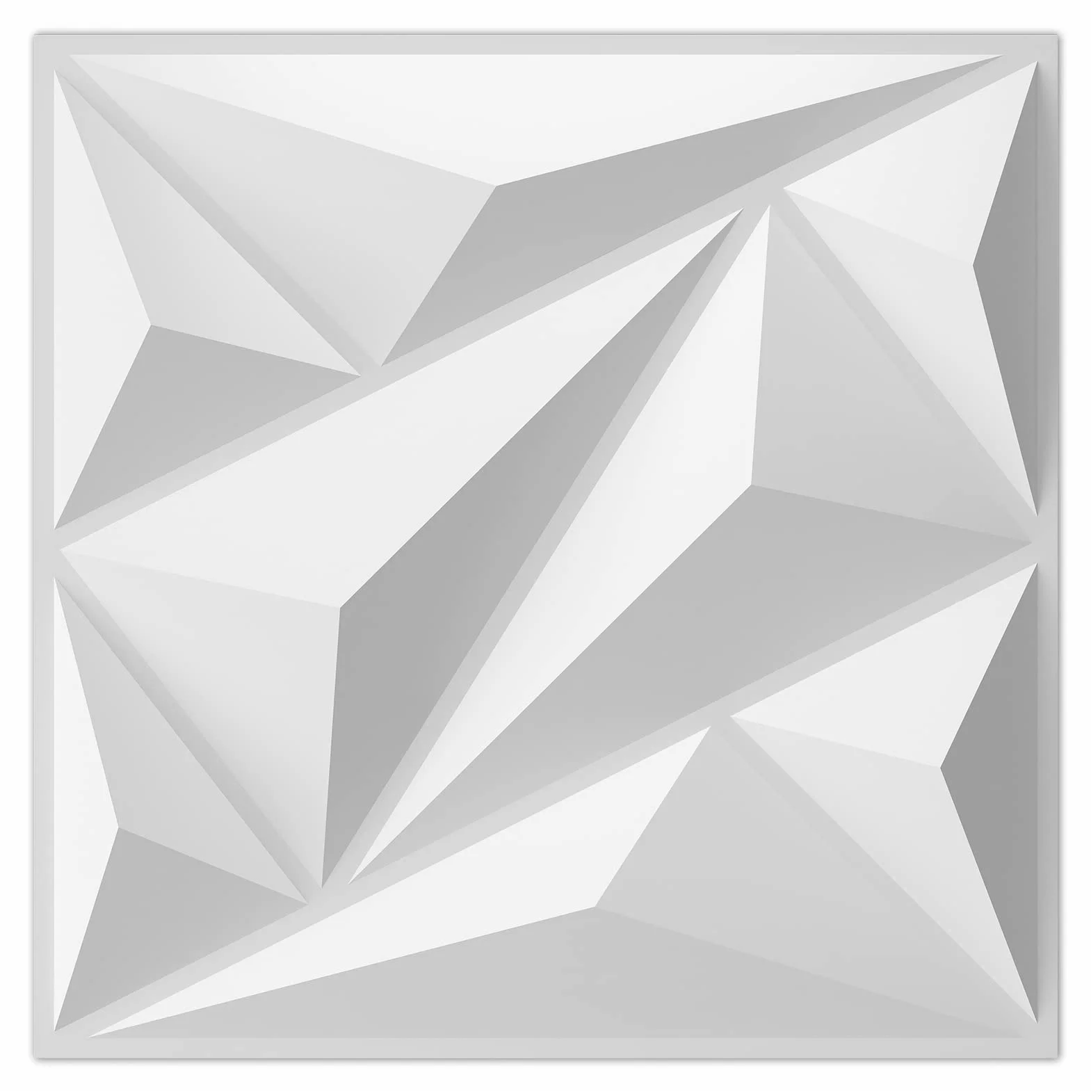 Art3dwallpanels panele ścienne PCW 3D białe 33 panele dekoracja wnętrz