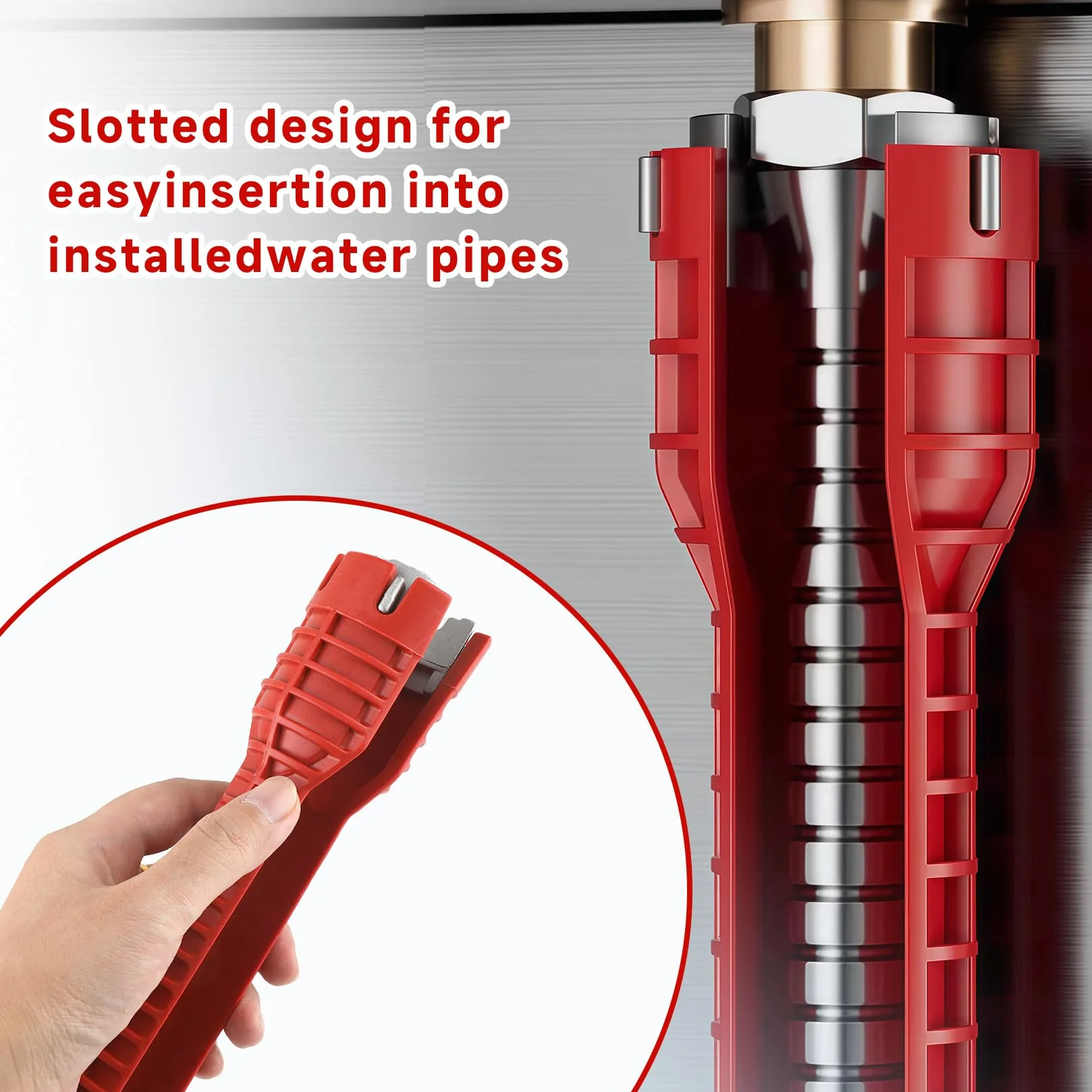 Zestaw kluczy hydraulicznych 12 w 1, wielofunkcyjny klucz do zlewu i kranu z ergonomicznym antypoślizgowym uchwytem