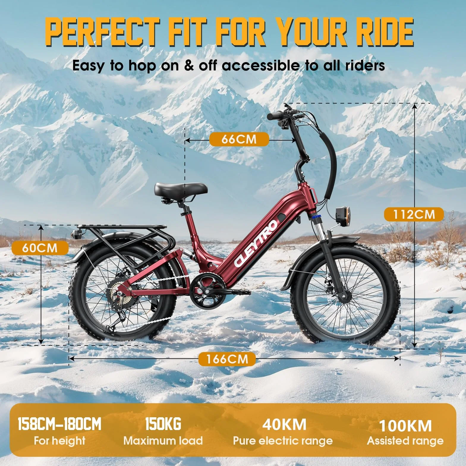Lohang Rower elektryczny XC20 MTB 20" 250W akumulator 48 V20Ah 50-150 km 7 biegów