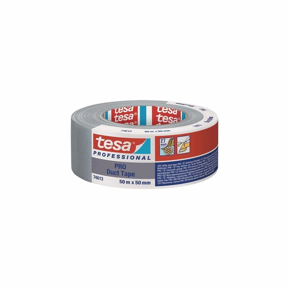 tesa Duct Tape PRO 74613-00003-00 Taśma naprawcza szara 50 m x 50 mm 1 szt