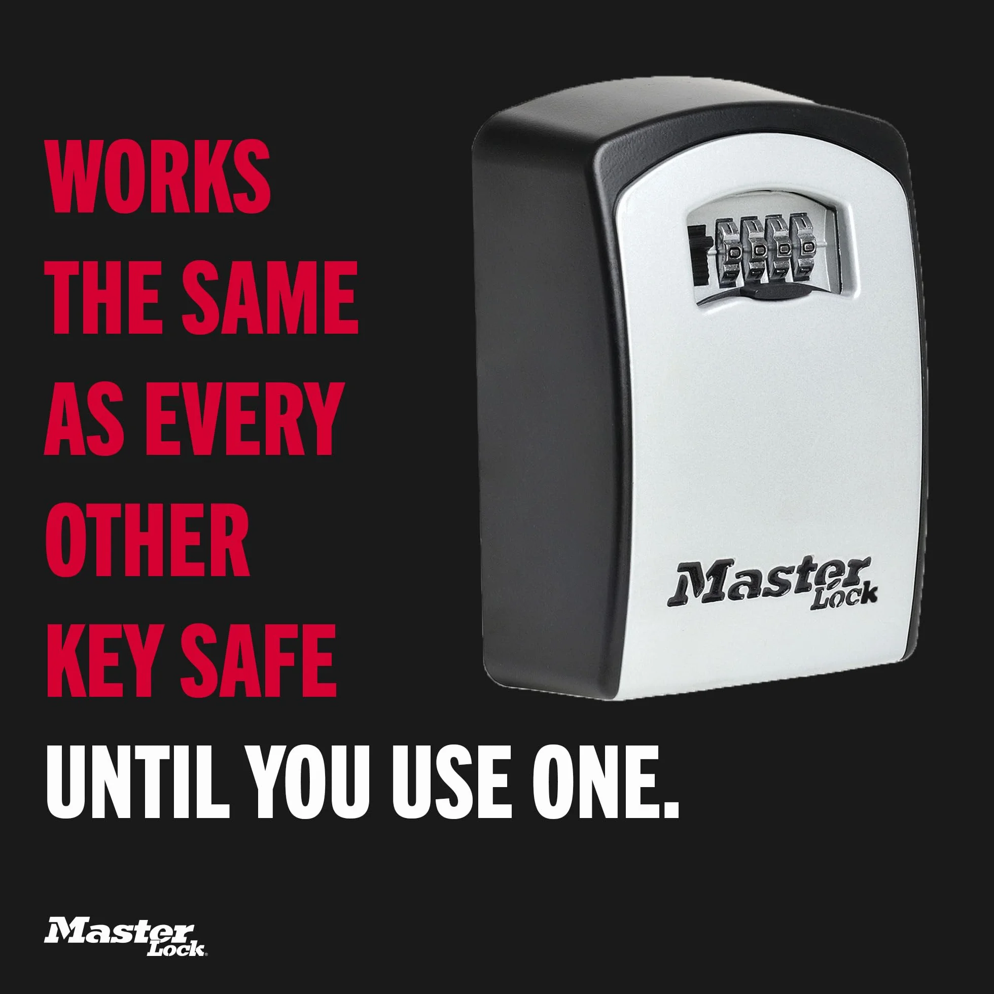 Master Lock sejf na klucze XL 106 x 146 x 53 mm czarny srebrny