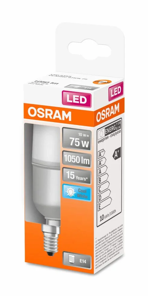 OSRAM STAR STICK LED Żarówka E14 4000K 9-10W 75W Zimna Biel Matowa
