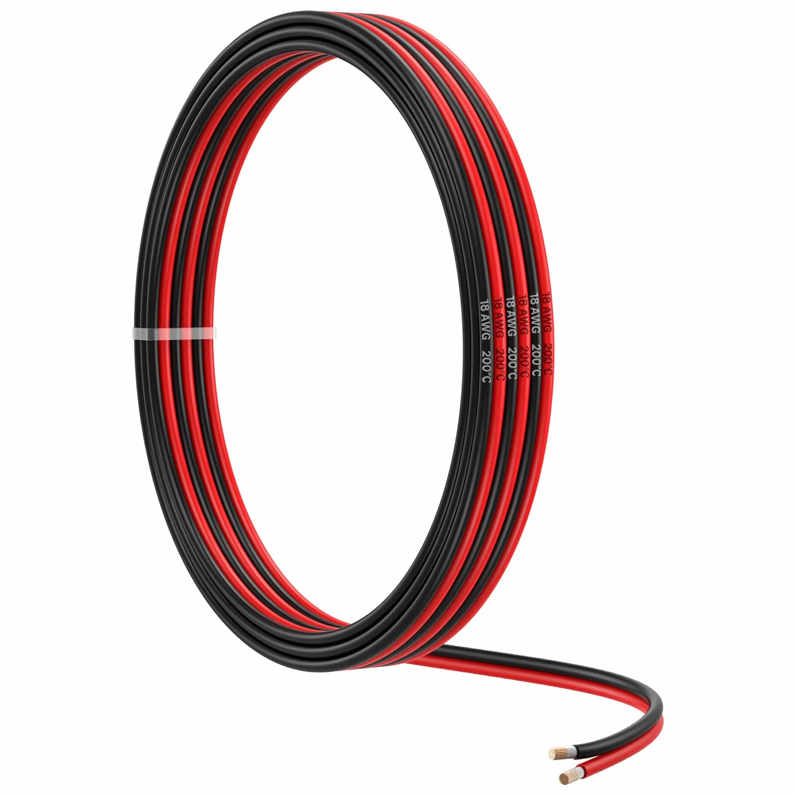 MMOBIEL 18 AWG Przewód Równoległy Miedziany 5m 2 Żyłowy do Samochodu LED Audio Głośników Lamp