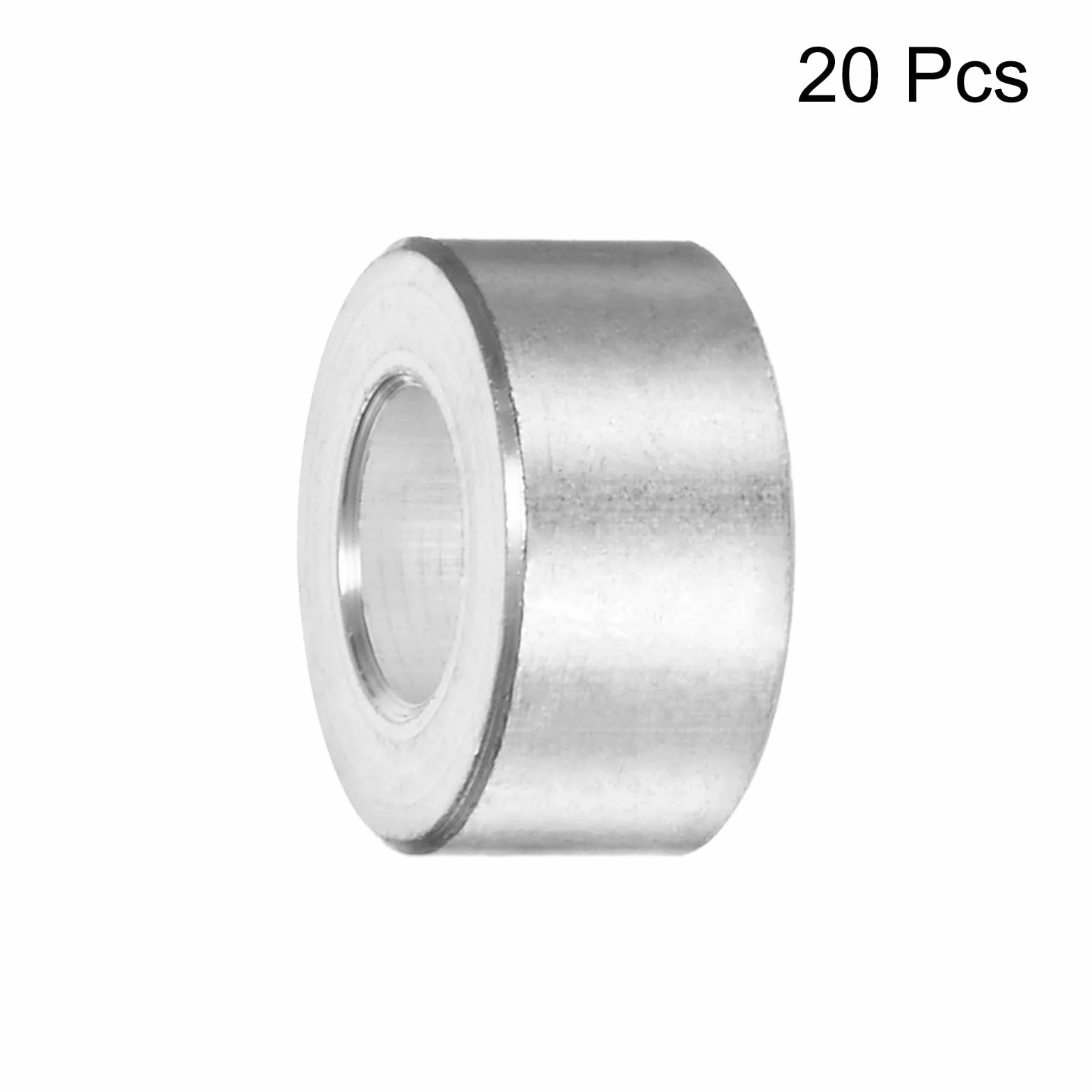 sourcing map 20 sztuk aluminiowych tulei dystansowych 5x10x5 mm do śrub M5