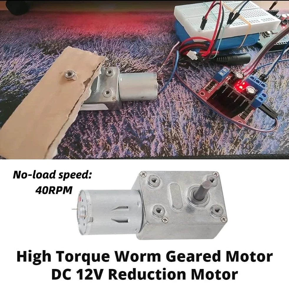 Reversible High Torque Getriebemotor DC 12V Reduktion Motor CW/CCW 40RPM