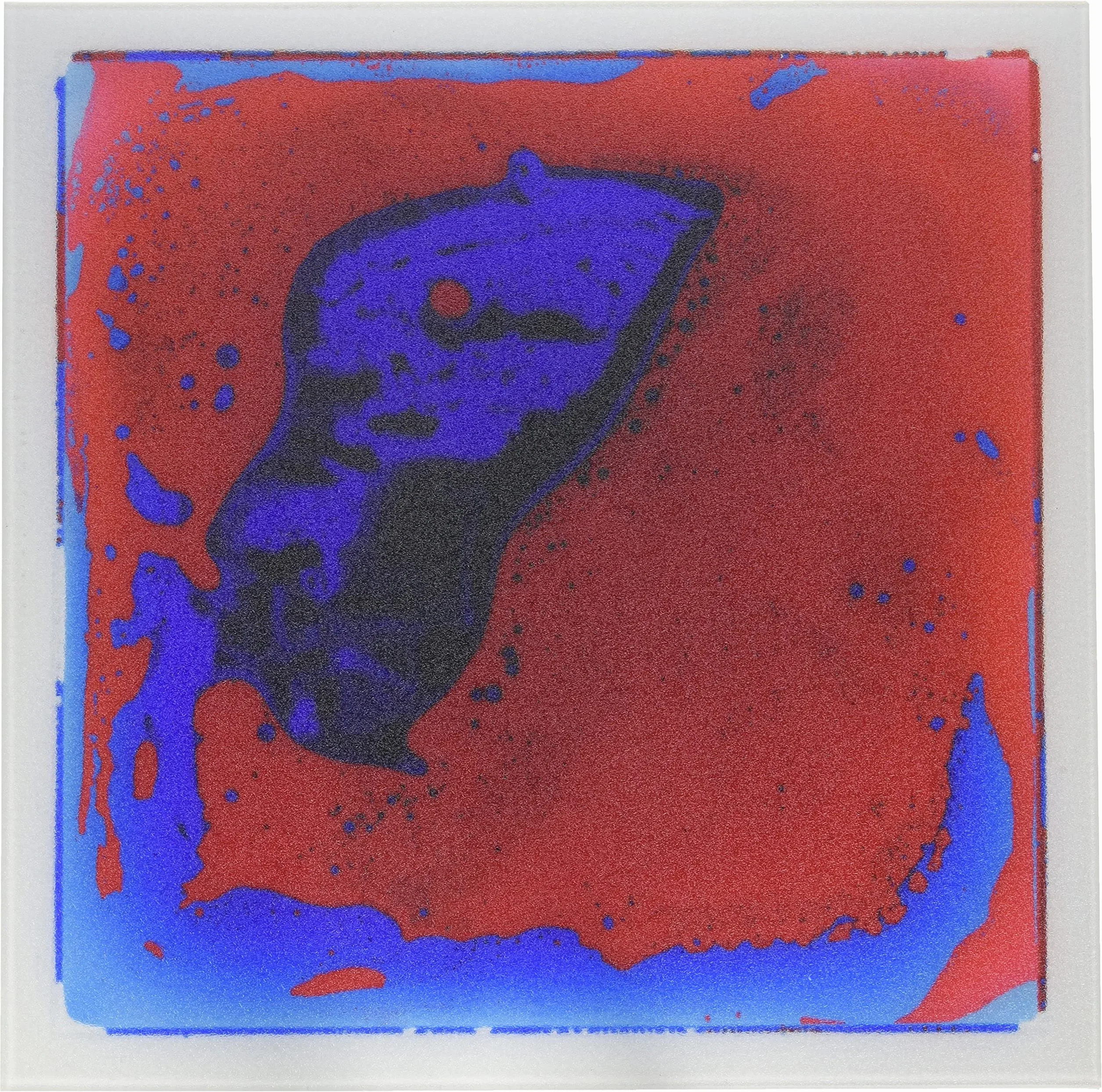 Art3d Płynne płytki do wystroju domu, 1 szt., 30 x 30 cm, niebiesko-czerwone
