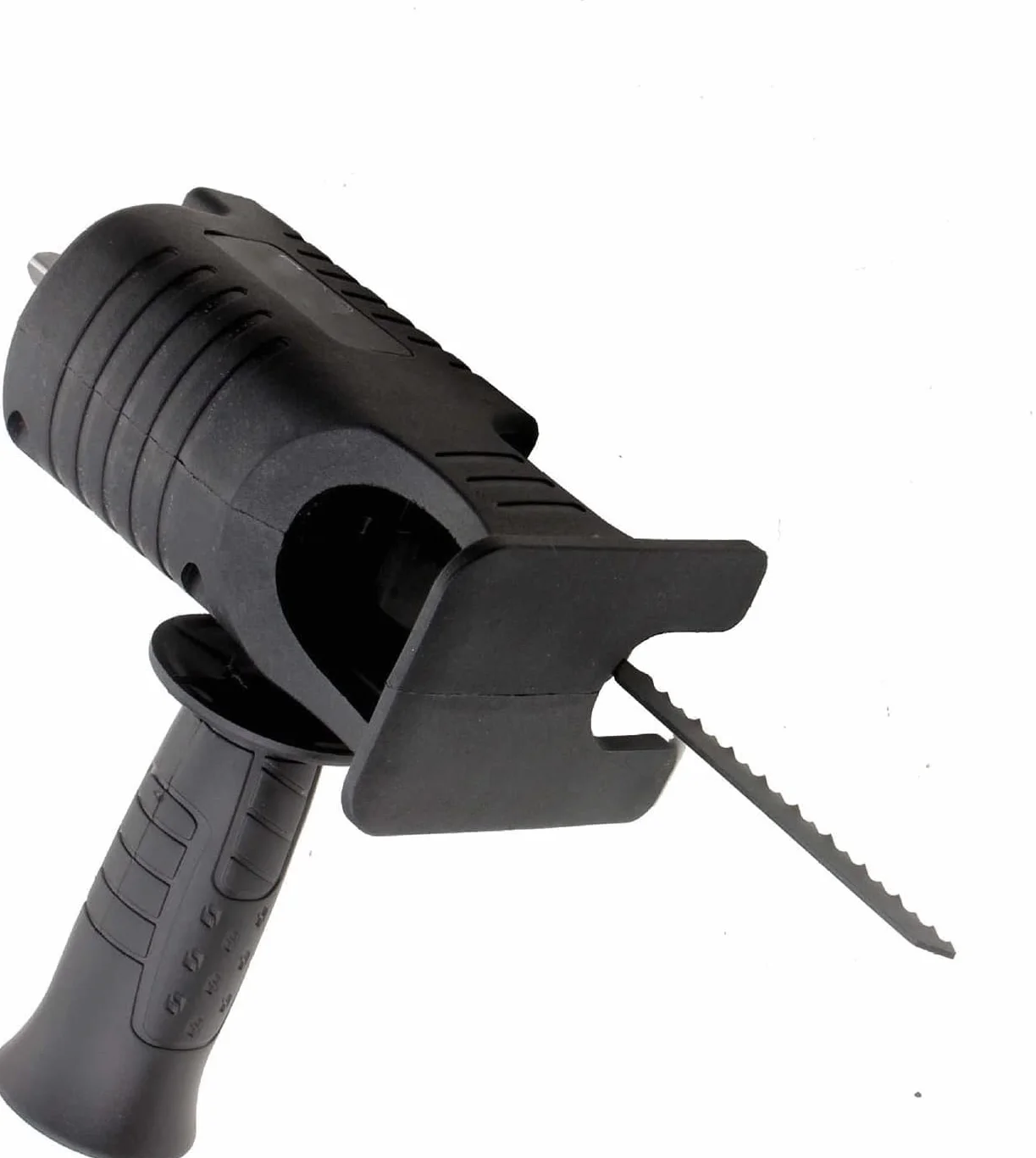 Adapter do Piły Szablastej Zdejmowana Ręczna Wiertarka Elektryczna Głowica do Konwersji Piły Łańcuchowej z 3 Ostrzami do Drewna, Twardego Plastiku